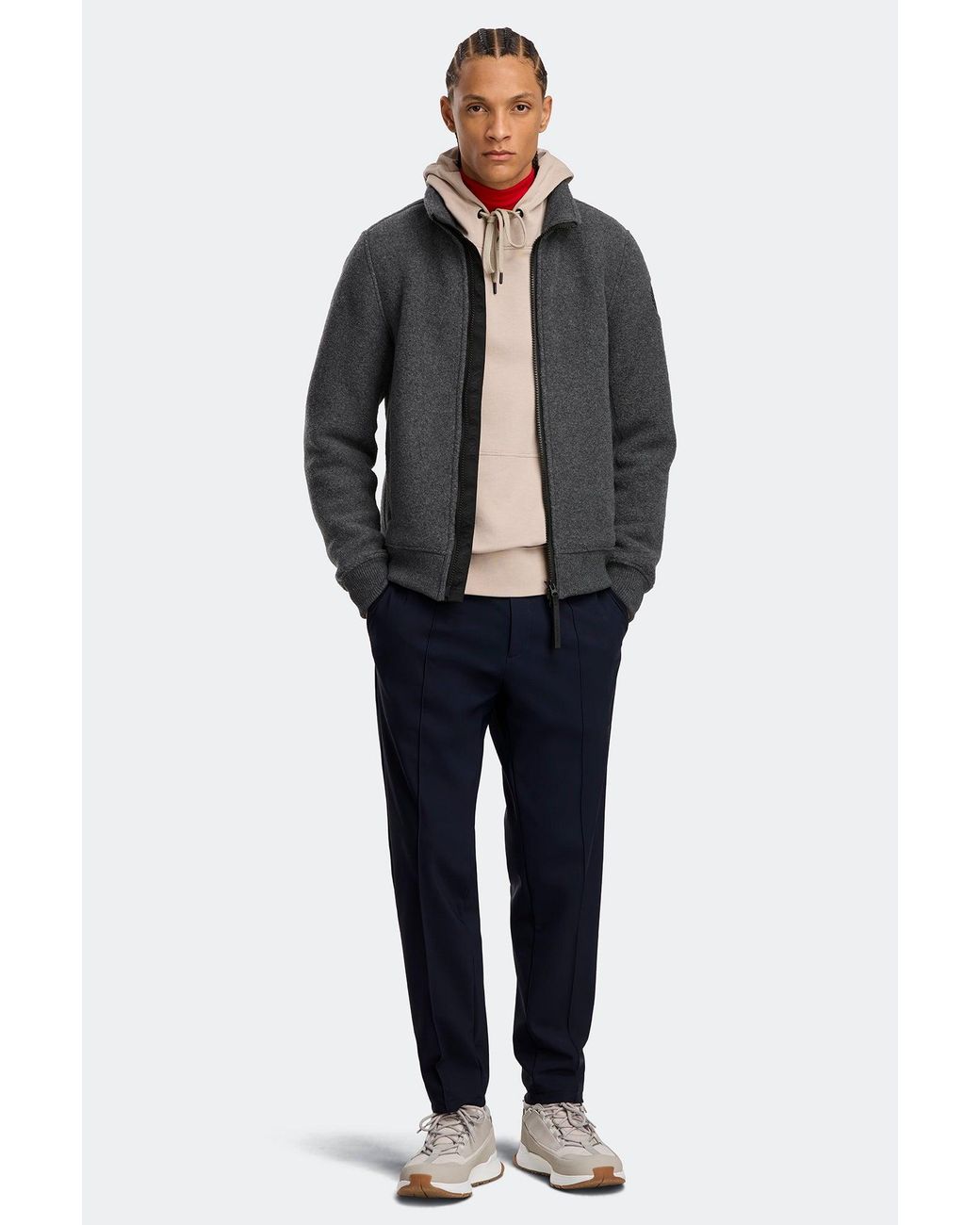 Canada Goose Gray Lawson Fleece Jacket Disc for men