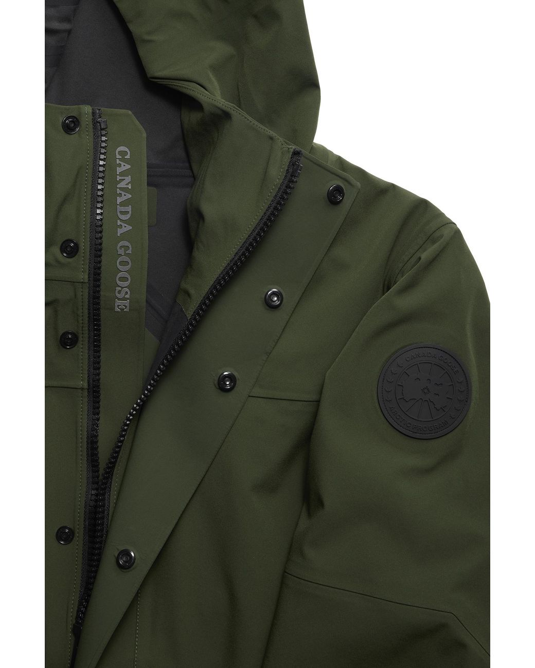 Canada Goose Green Rupert Rain Jacket Disc for men