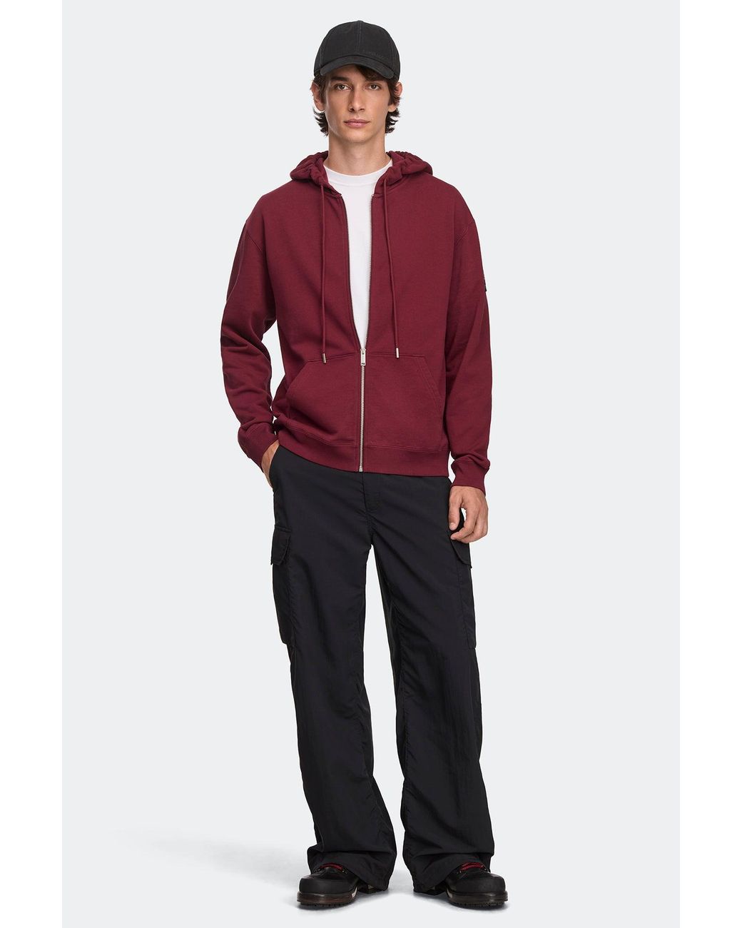 Canada Goose Red Loon Full Zip Hoodie Disc for men
