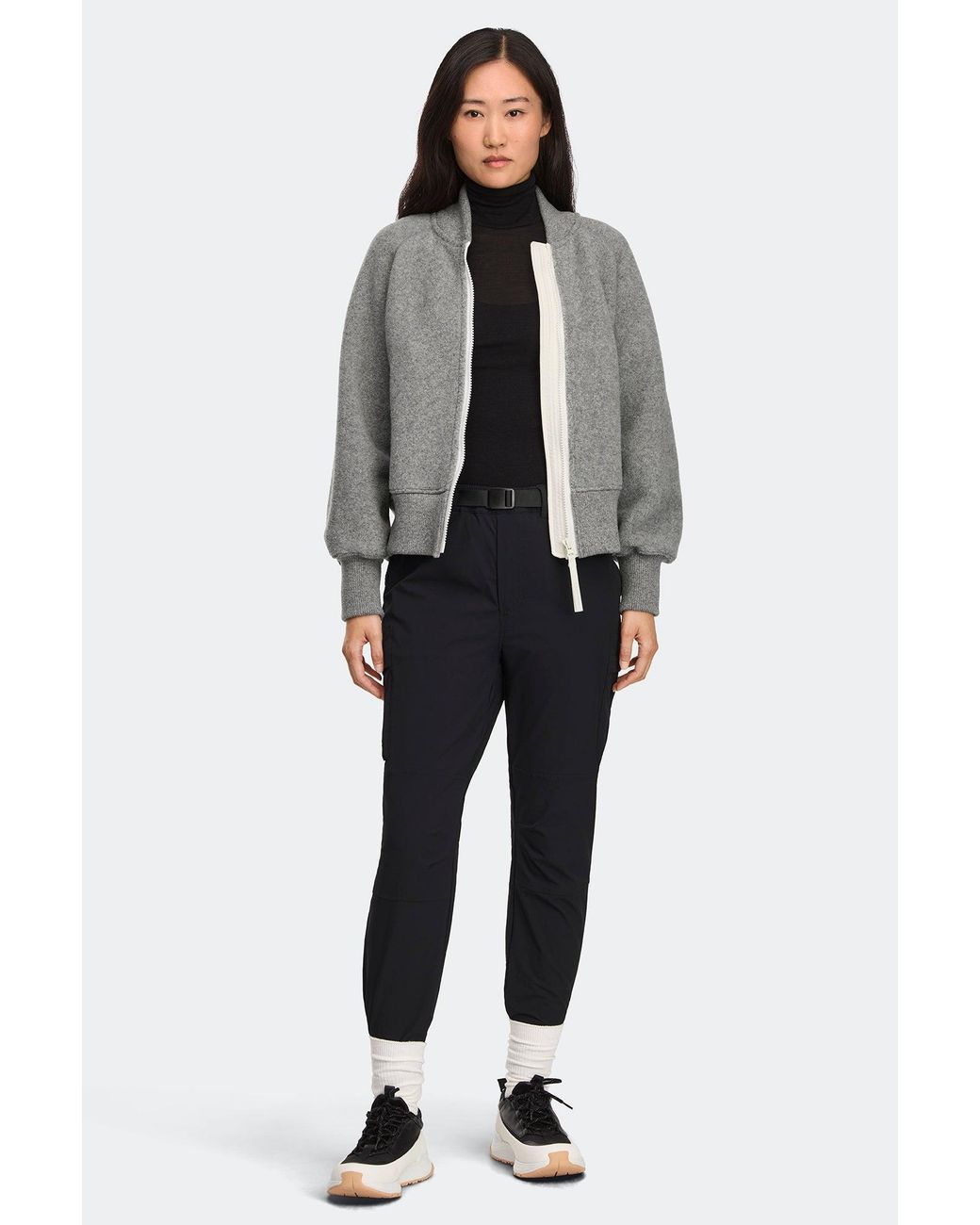 Canada Goose Black Sierra Fleece Bomber Disc