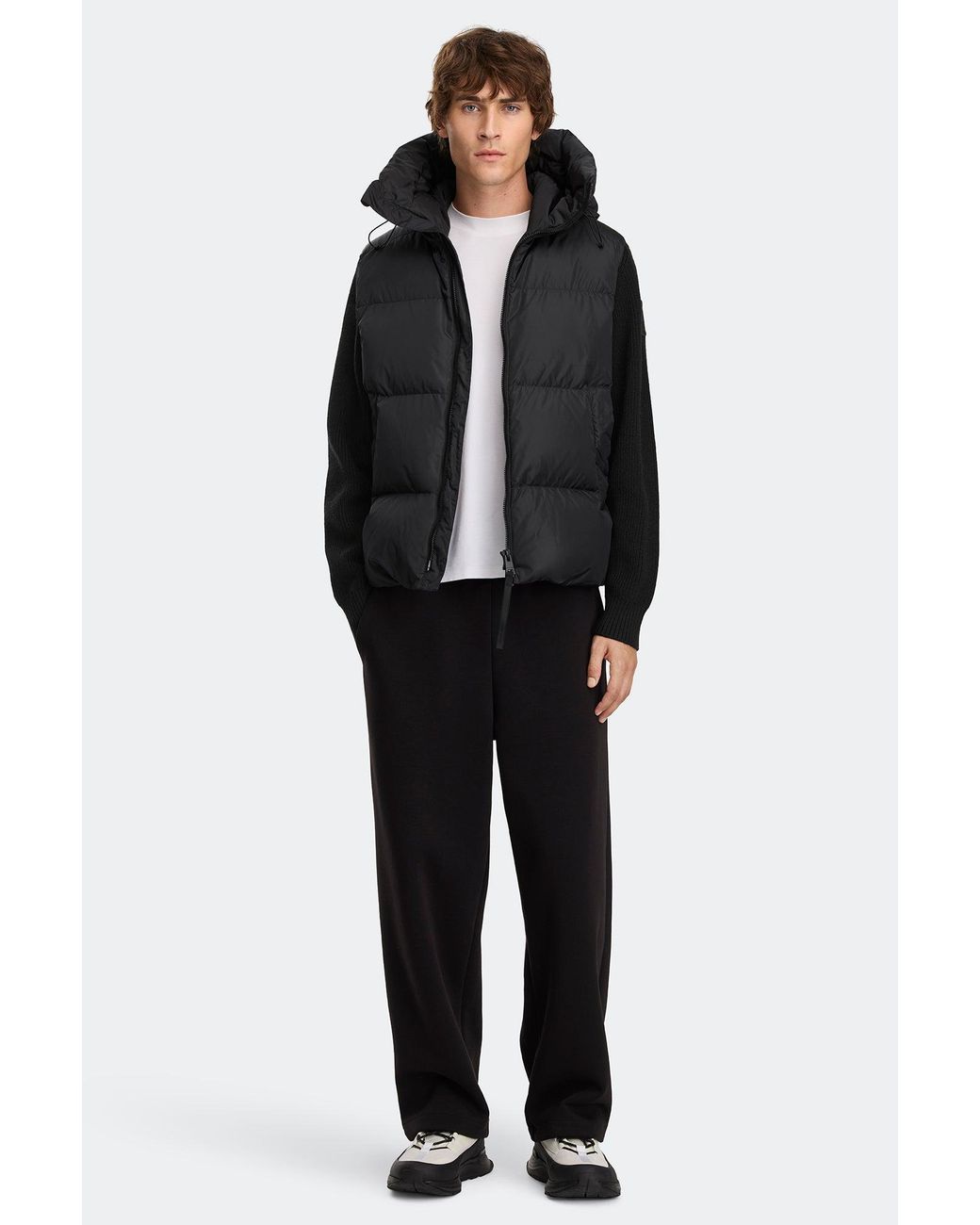 Canada Goose Black Hybridge Grove Knit Hoodie for men