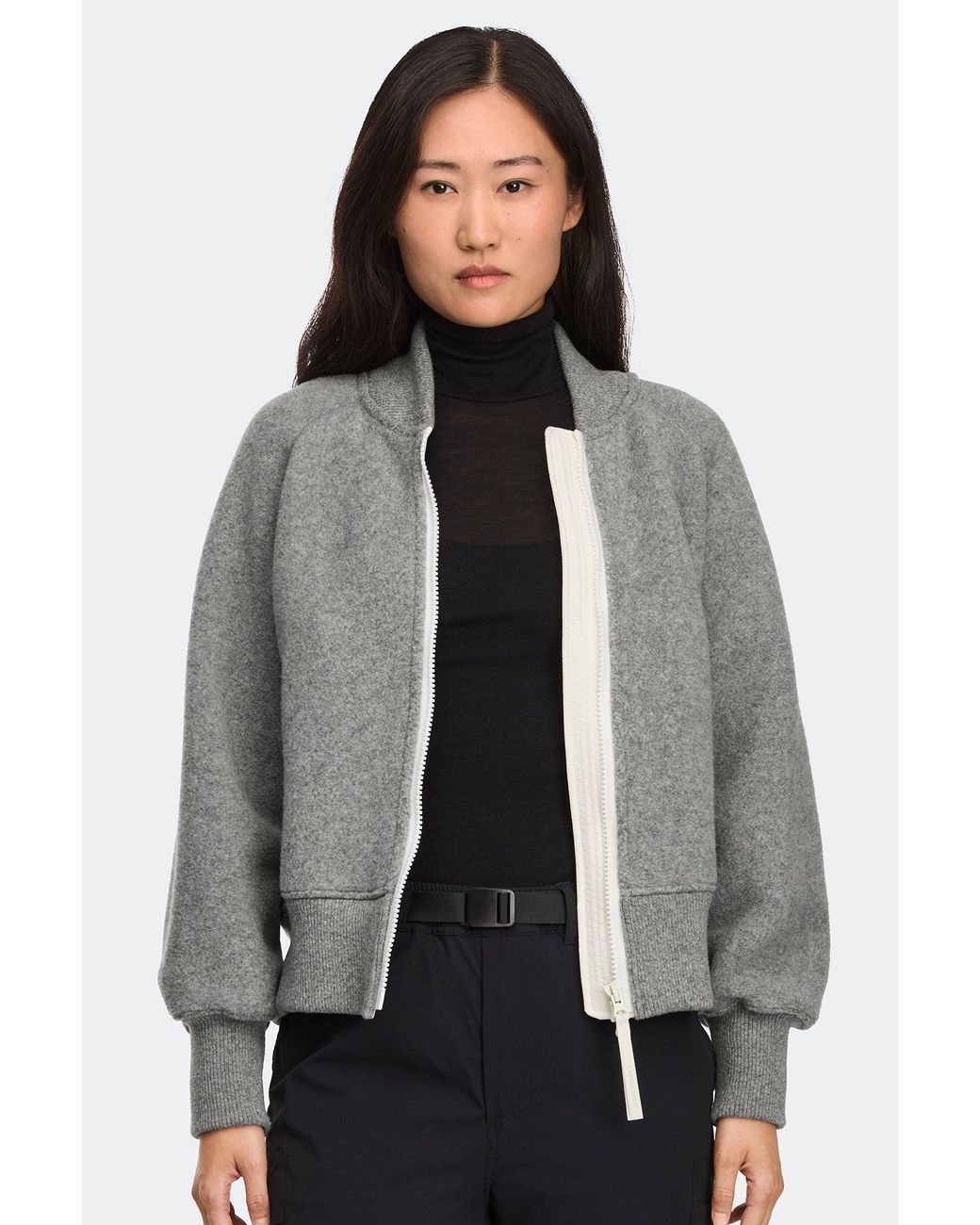 Canada Goose Black Sierra Fleece Bomber Disc