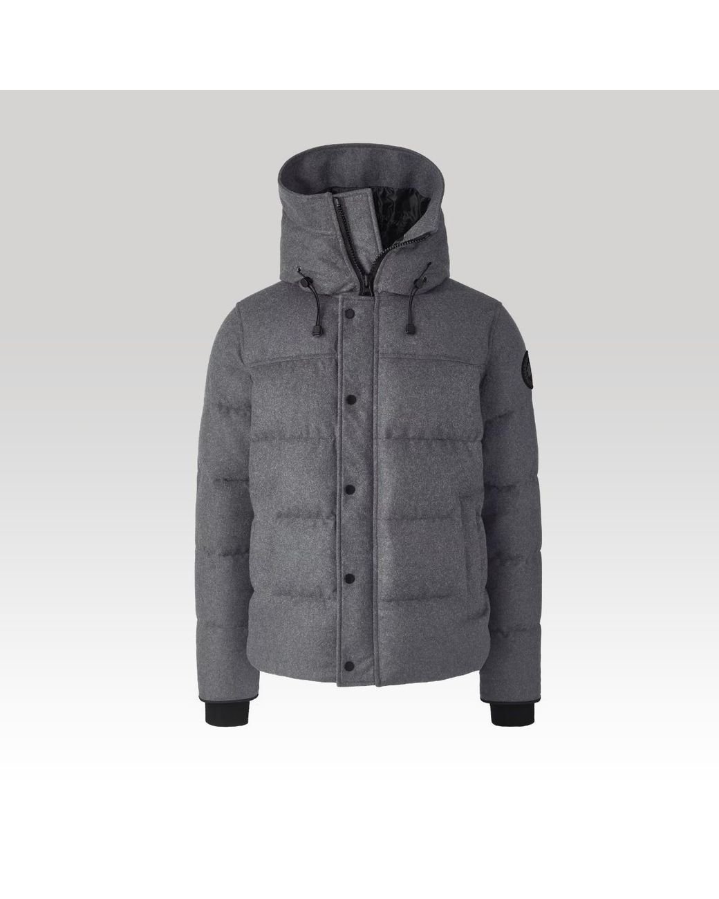 Canada Goose Macmillan Parka Wool Slate Melange Xl in Grey for Men Lyst UK