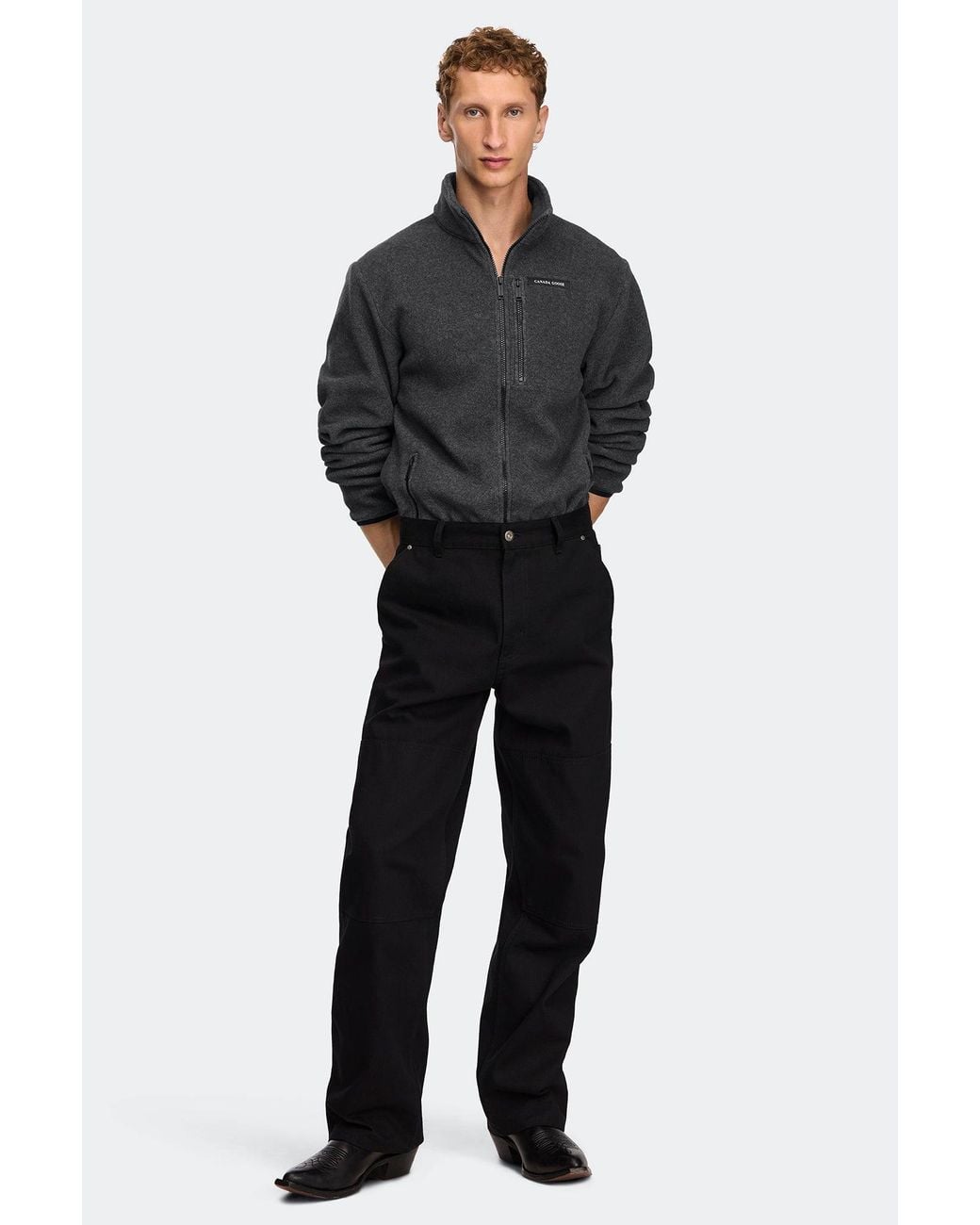 Canada Goose Gray Loma Fleece Jacket for men