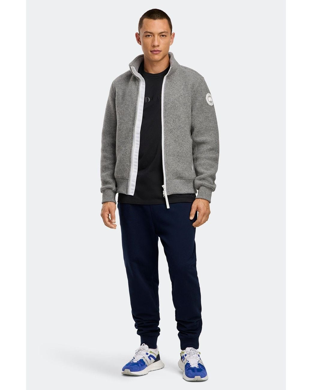Canada Goose Gray Lawson Humanature Fleece Jacket for men