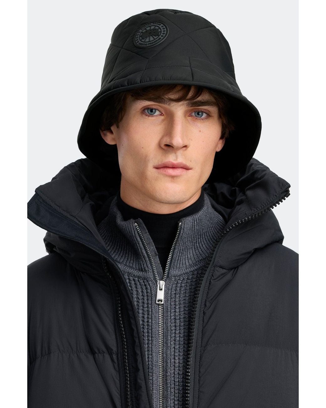 Canada Goose Black Puffer Reversible Bucket Hat