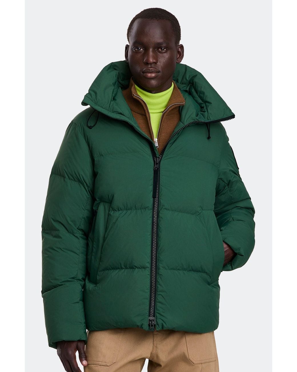 Canada Goose Green Crofton Enduraluxe Puffer for men