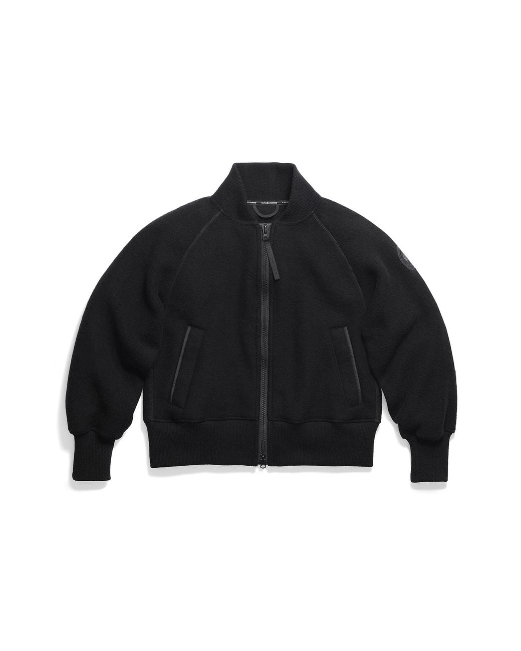 Canada Goose Black Sierra Fleece Bomber Disc