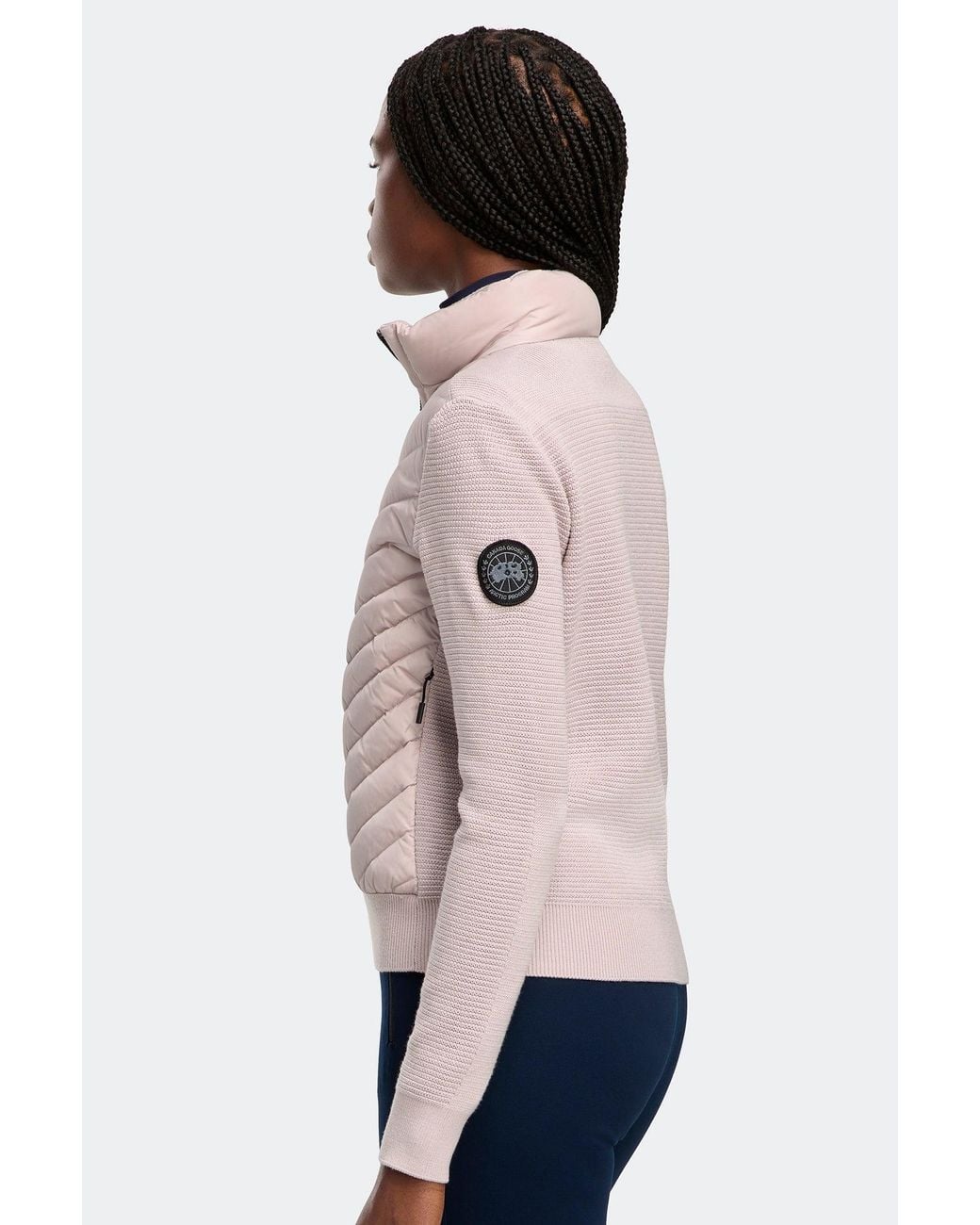 Canada Goose Blue Hybridge Knit Jacket Disc