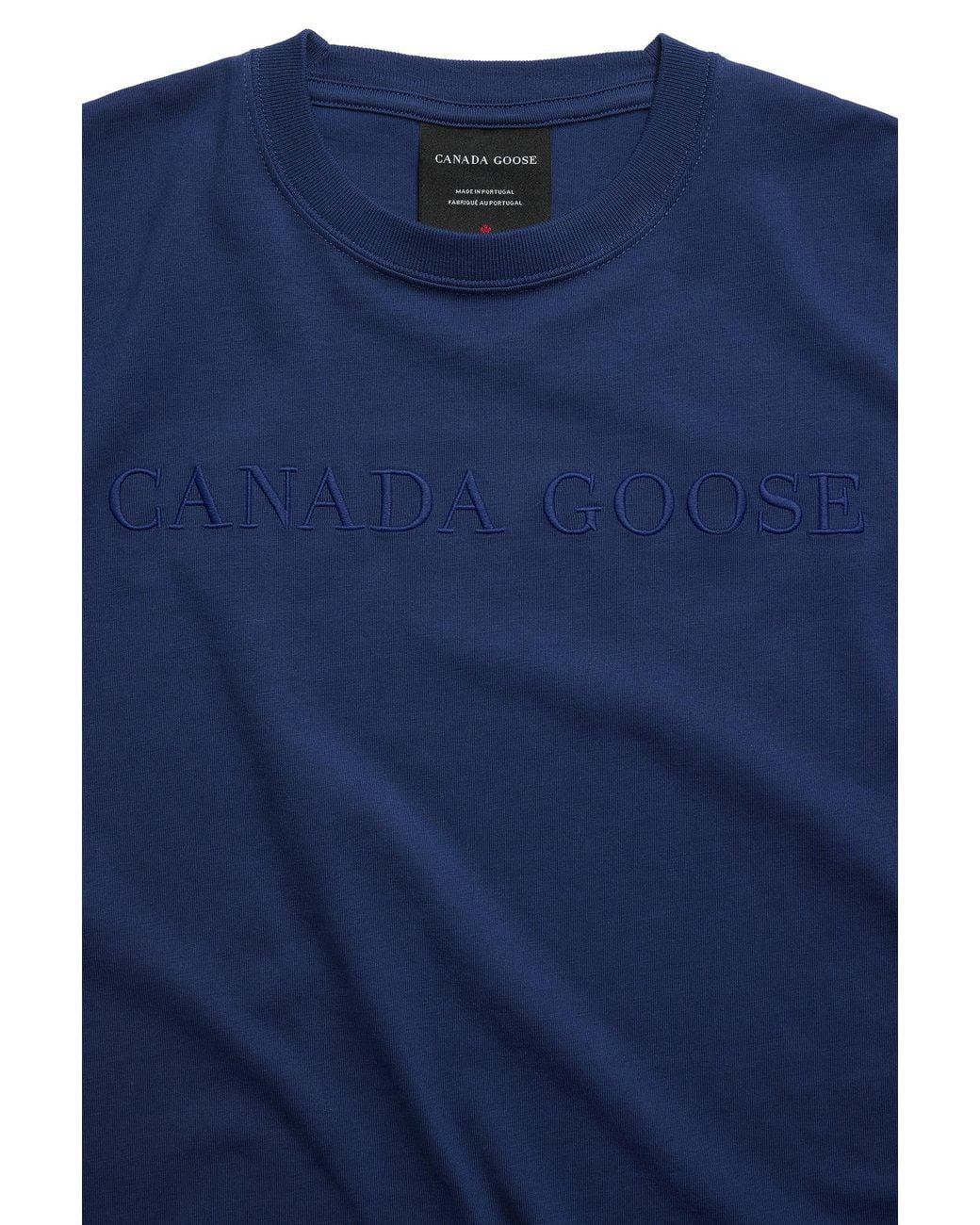 Canada Goose Blue Roam Embroidered T-Shirt