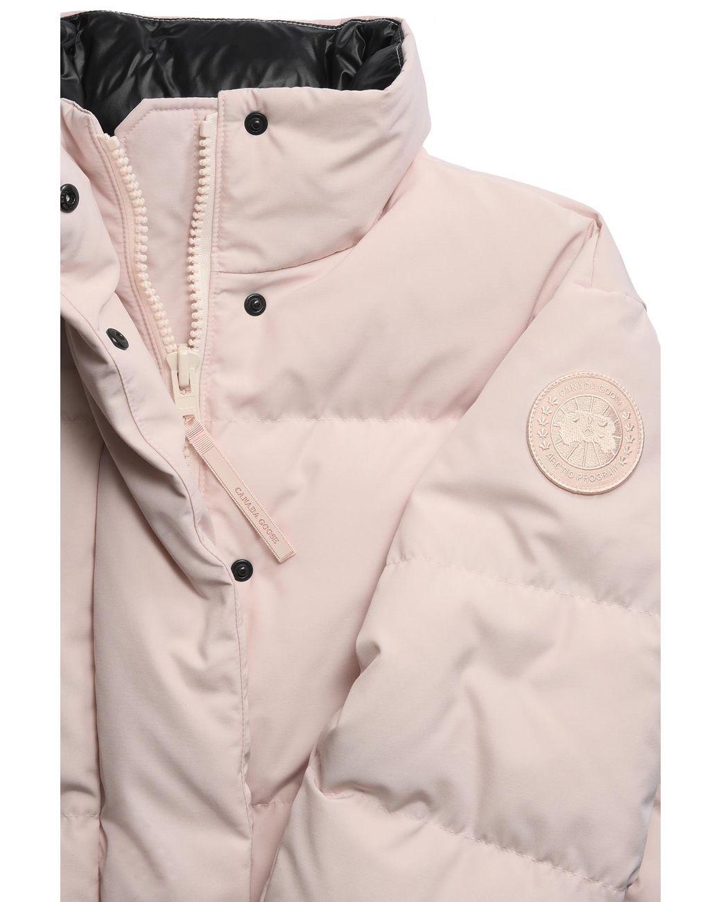 Canada Goose Pink Grandview Cropped Jacket Tonal Disc