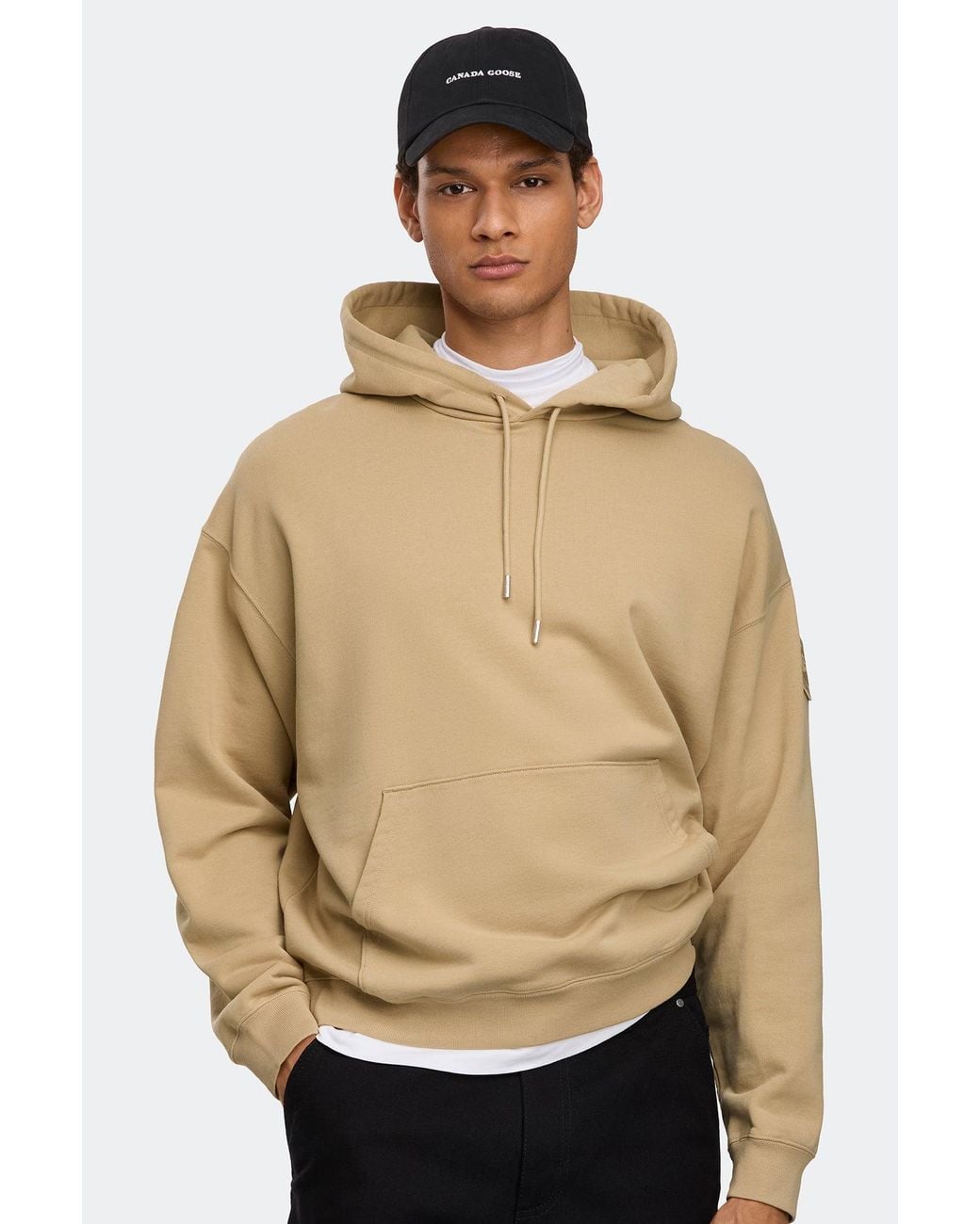 Canada Goose Natural Rove Hoodie Tonal Disc for men