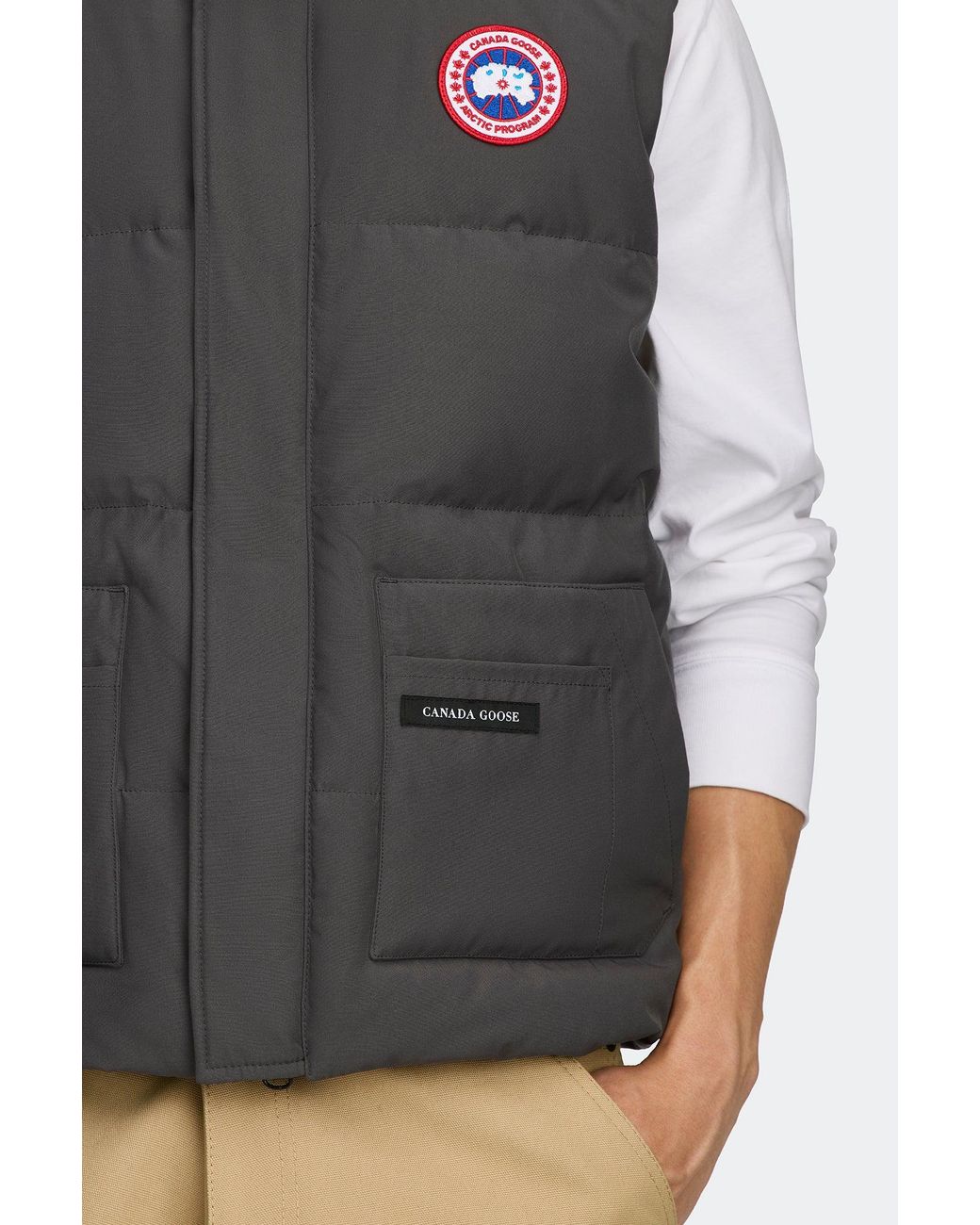 Canada Goose Gray Legacy Freestyle Vest for men