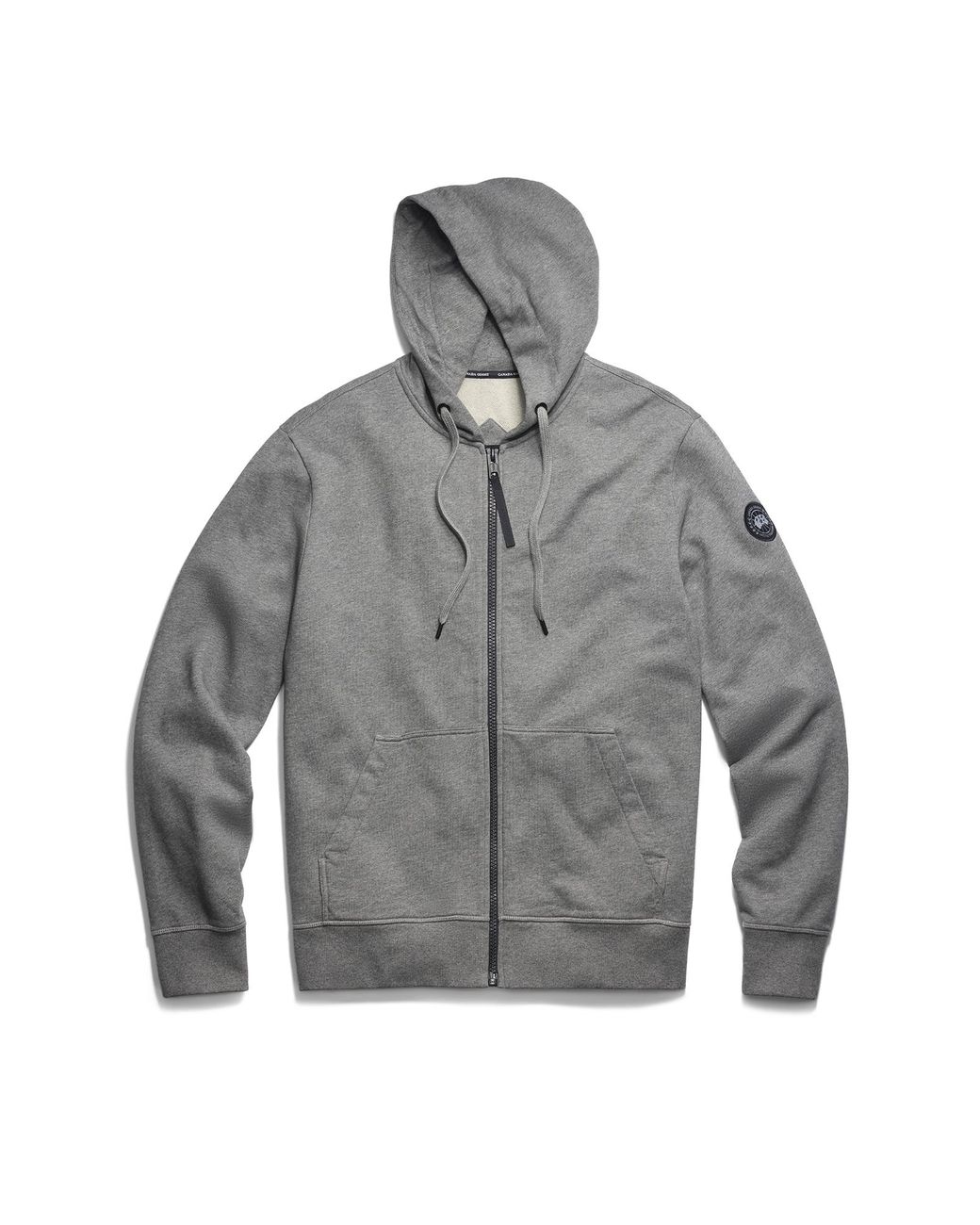 Canada Goose Gray Huron Full Zip Hoodie Disc for men