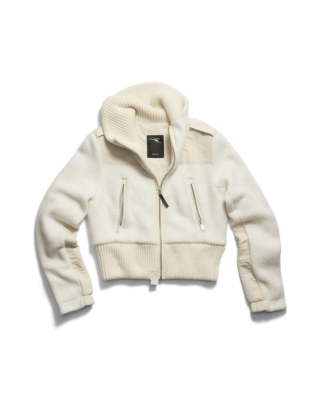 Canada Goose Black Varyn Cropped Fleece Jacket