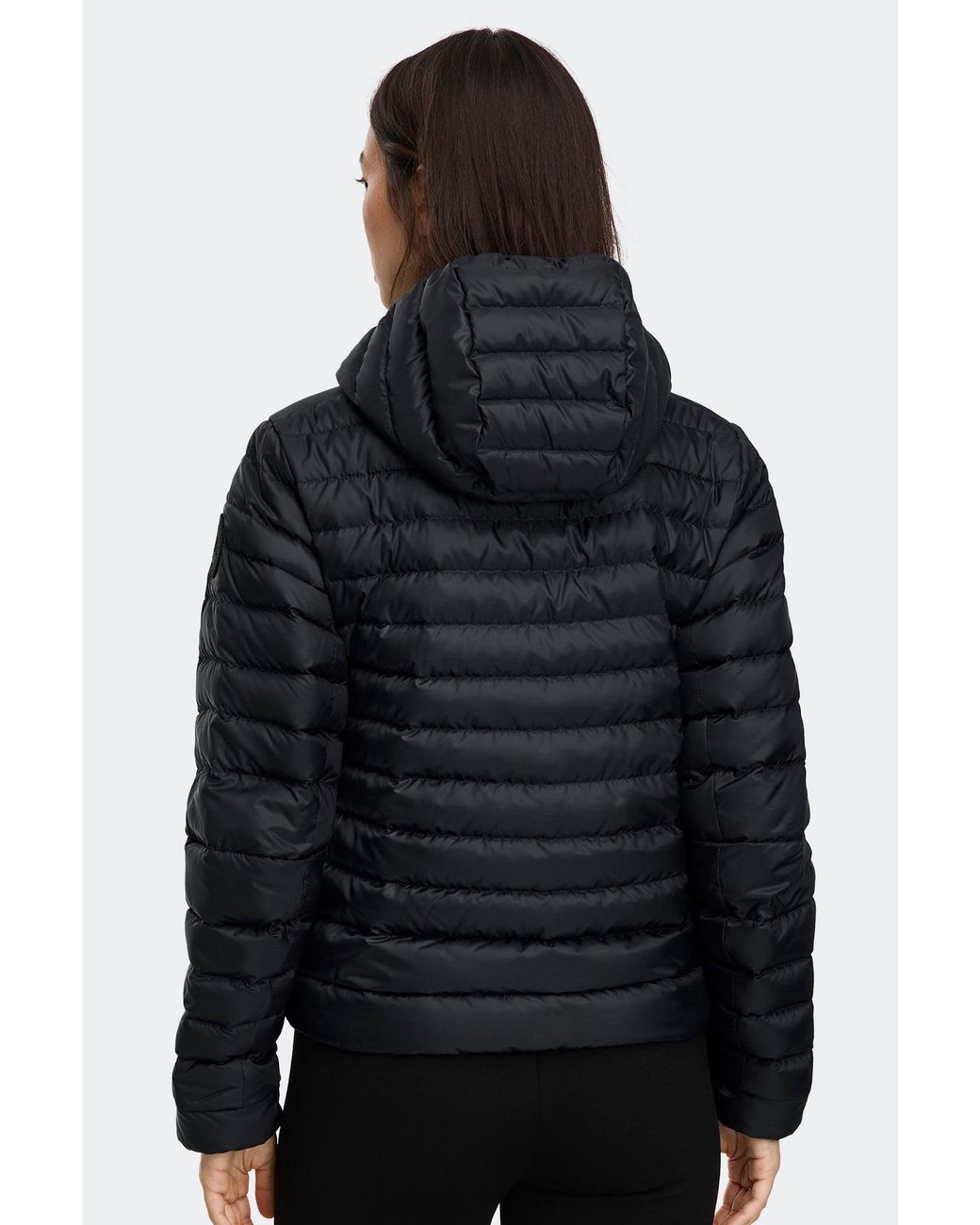 Canada Goose Black Aethera Hoodie Tonal Disc