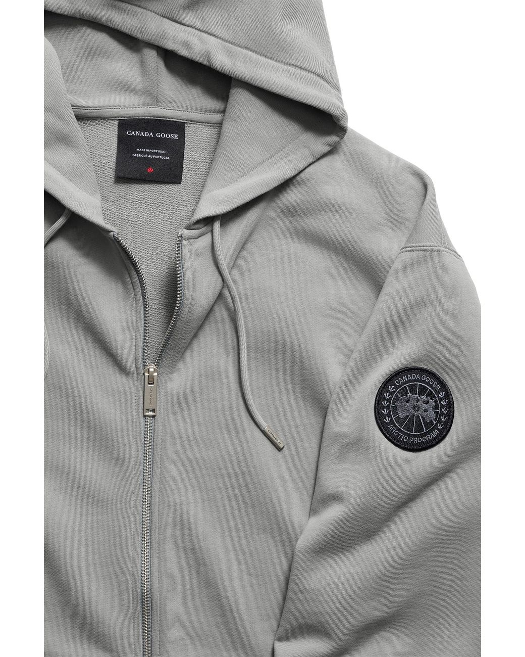 Canada Goose Gray Loon Full Zip Hoodie Disc for men