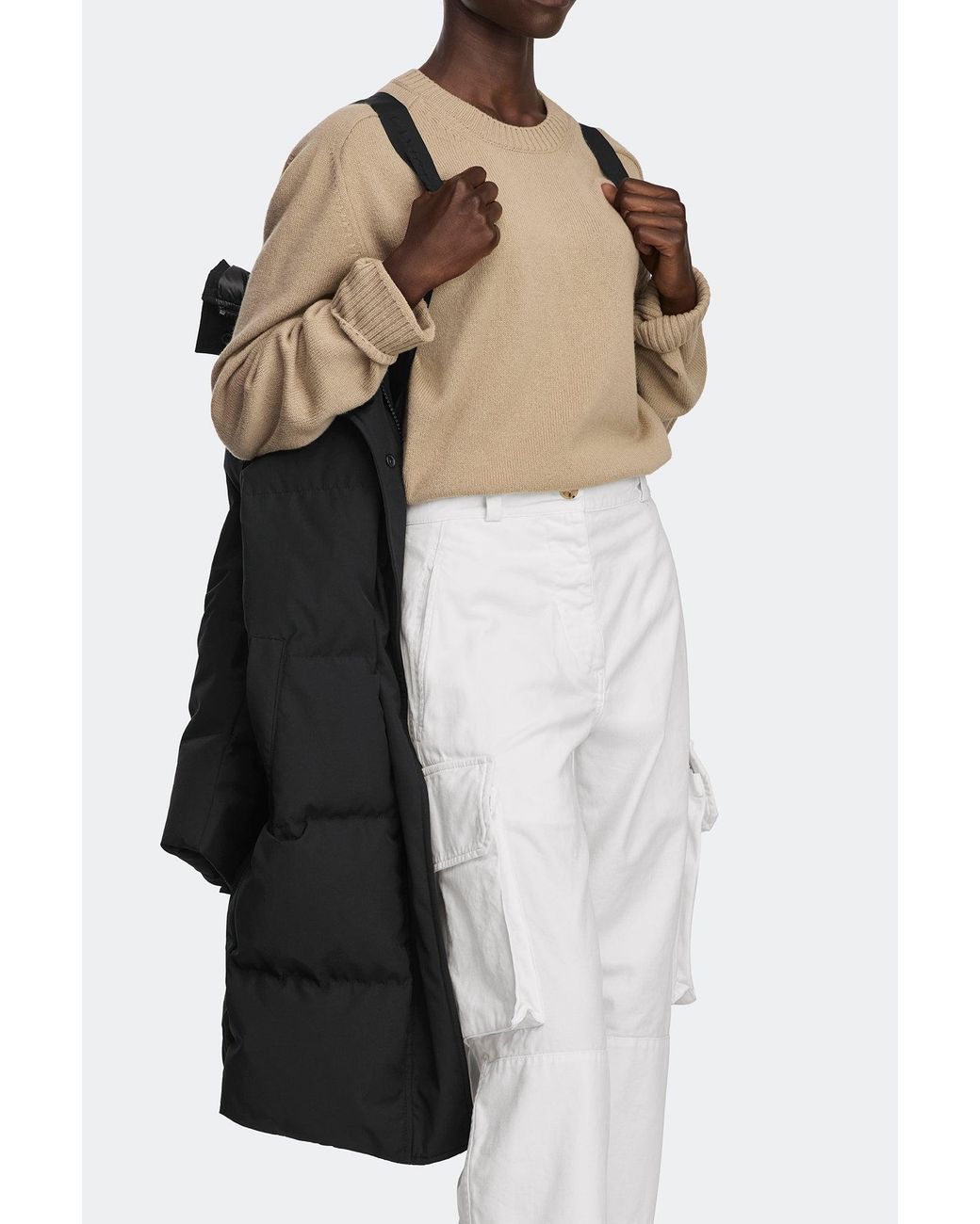 Canada Goose White Louise Parka Tonal Disc