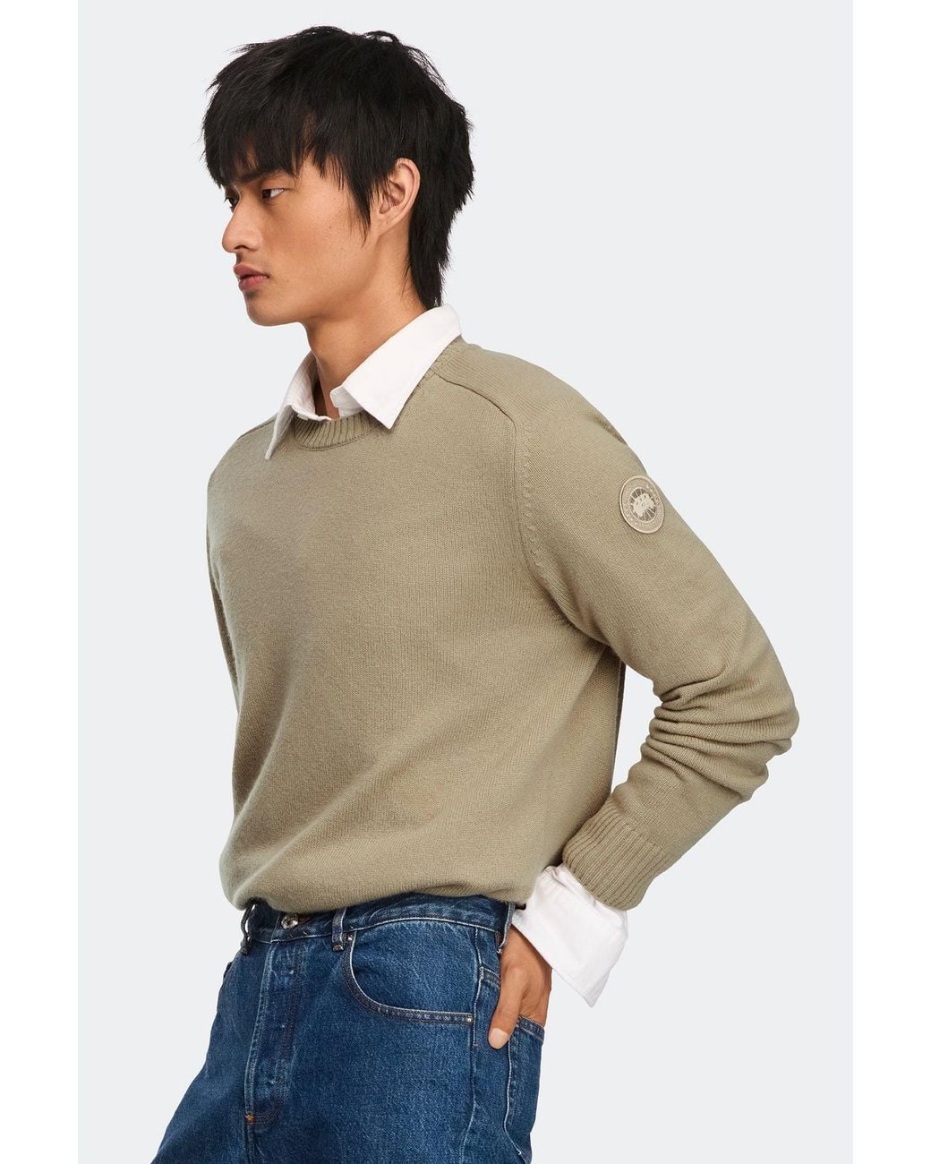 Canada Goose Natural Matawin Knit Crew for men