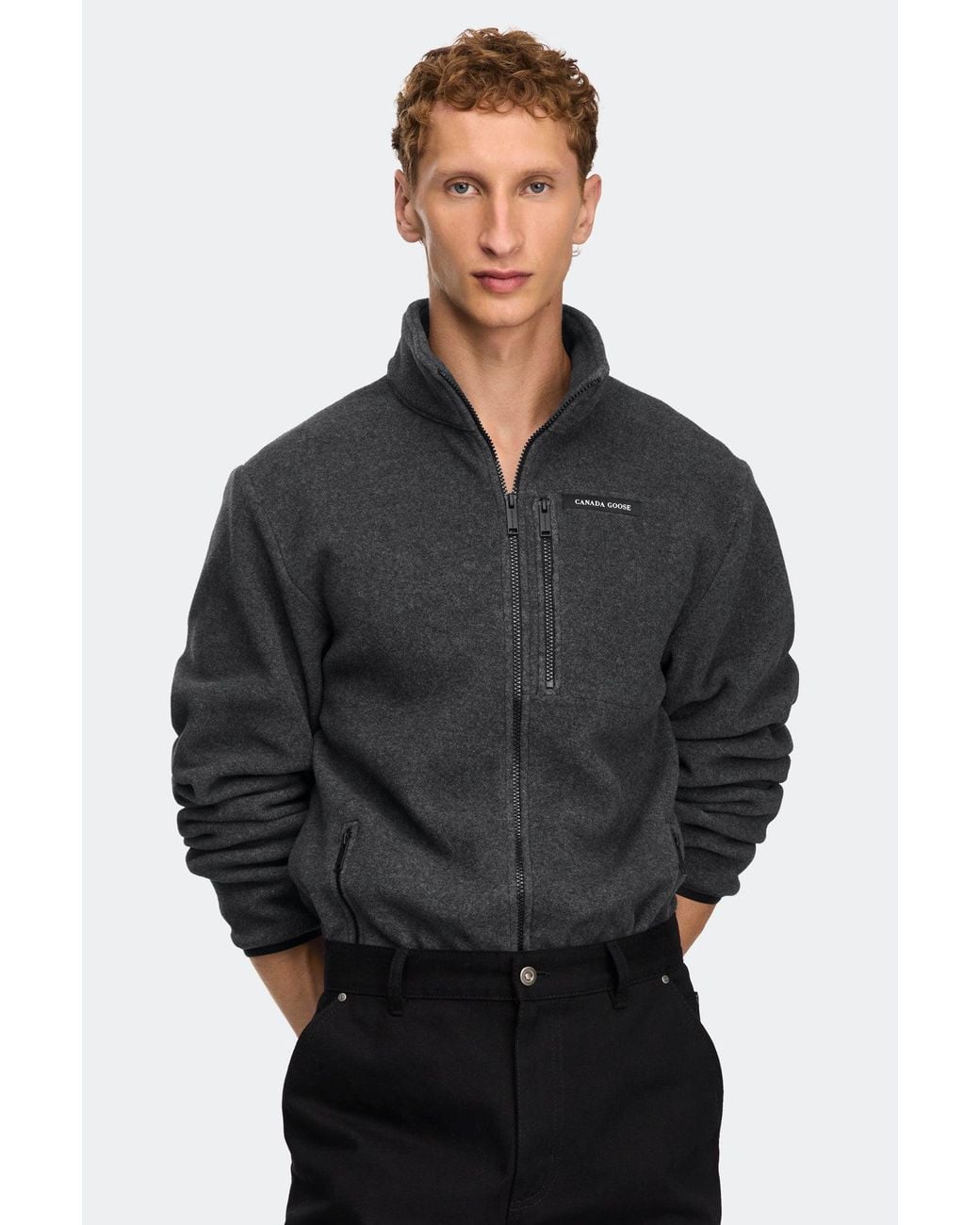 Canada Goose Gray Loma Fleece Jacket for men