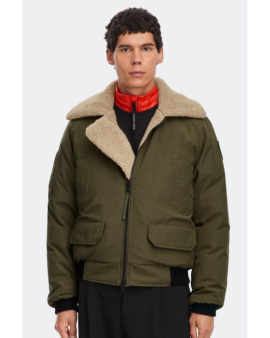 Canada Goose Green Chilliwack Aviator Bomber for men