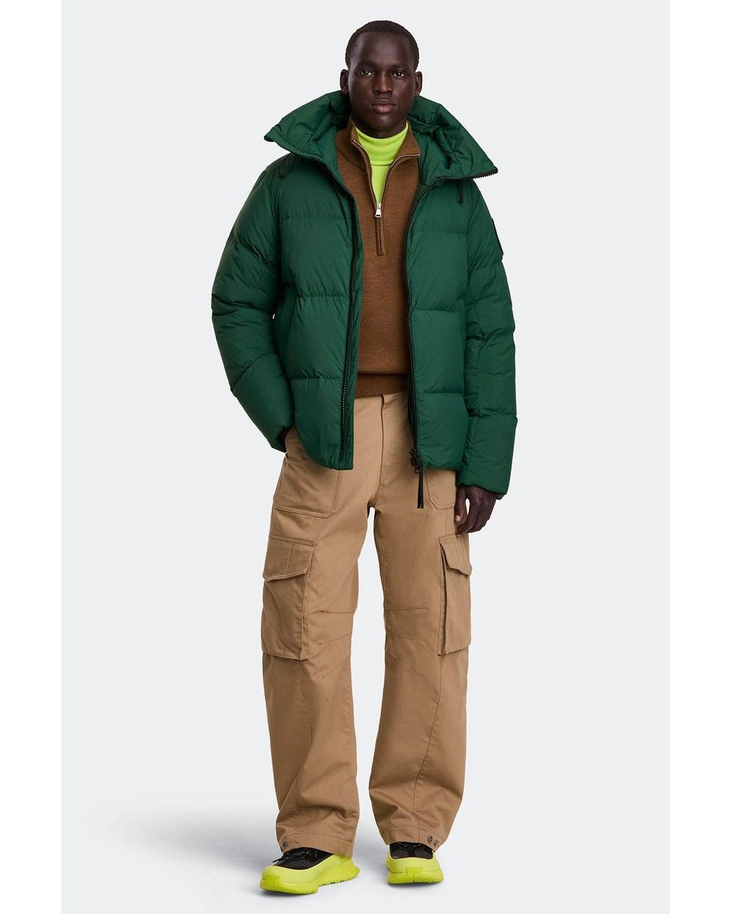 Canada Goose Green Crofton Enduraluxe Puffer for men