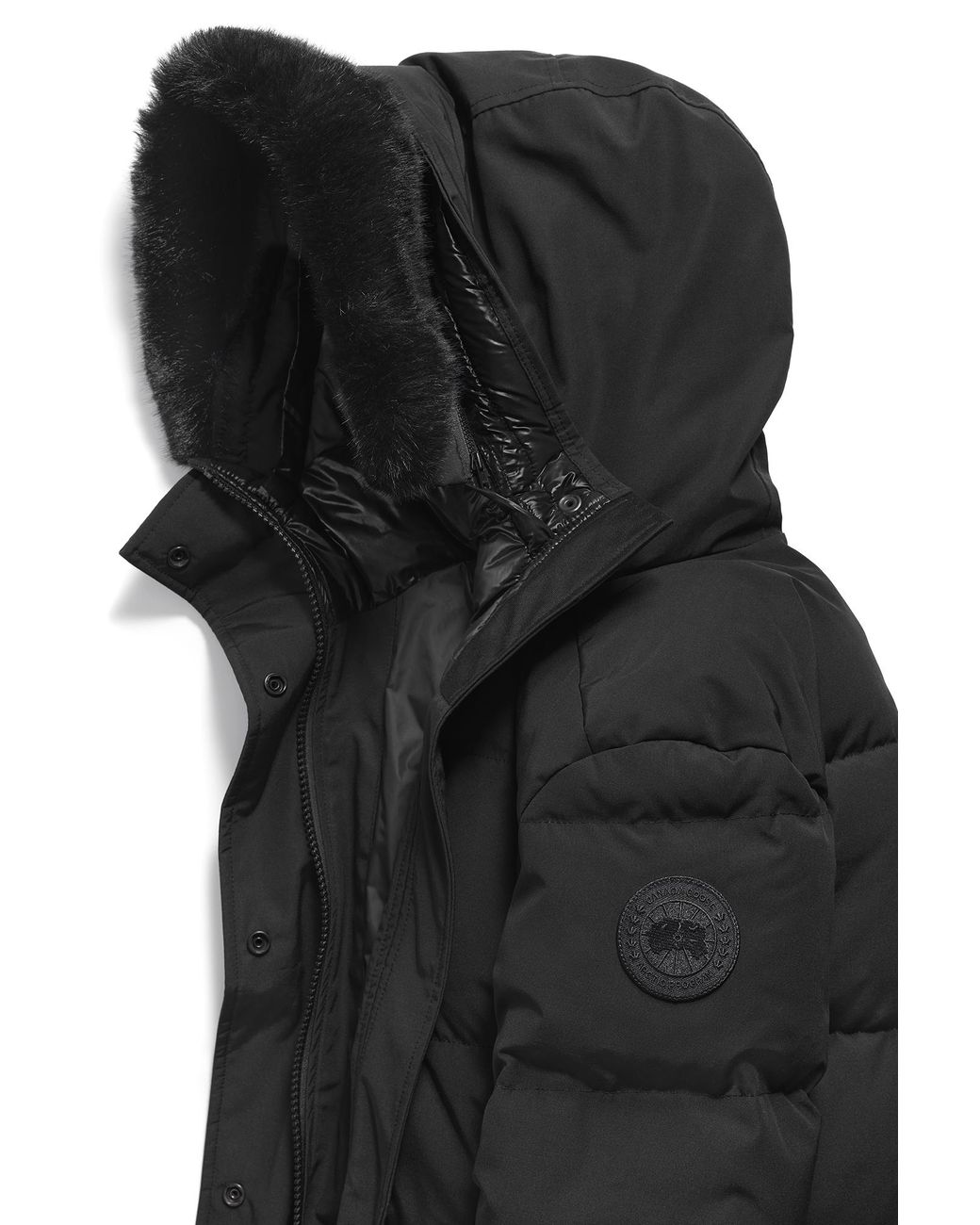 Canada Goose Black Louise Faux Fur Parka