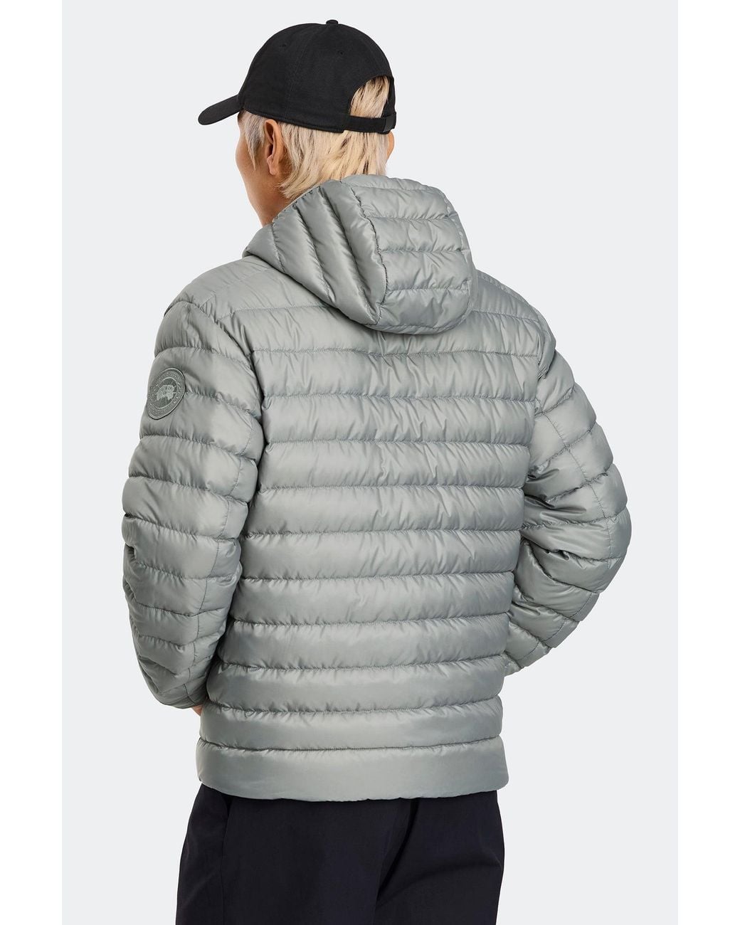 Canada Goose Gray Stratus Hoodie Tonal Disc for men