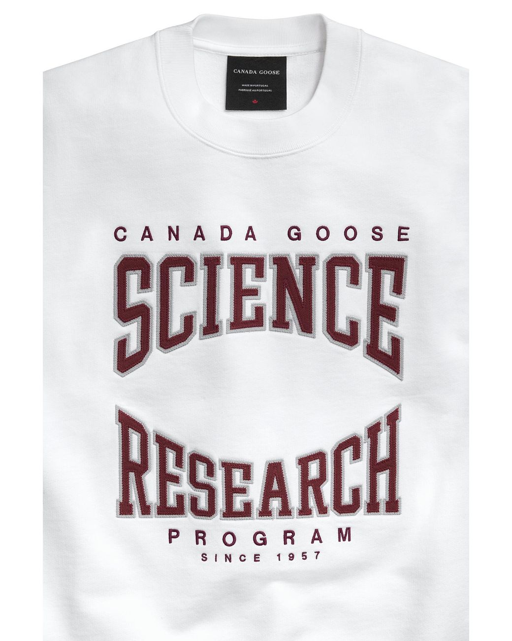 Canada Goose White Wander Science Research Sweatshirt