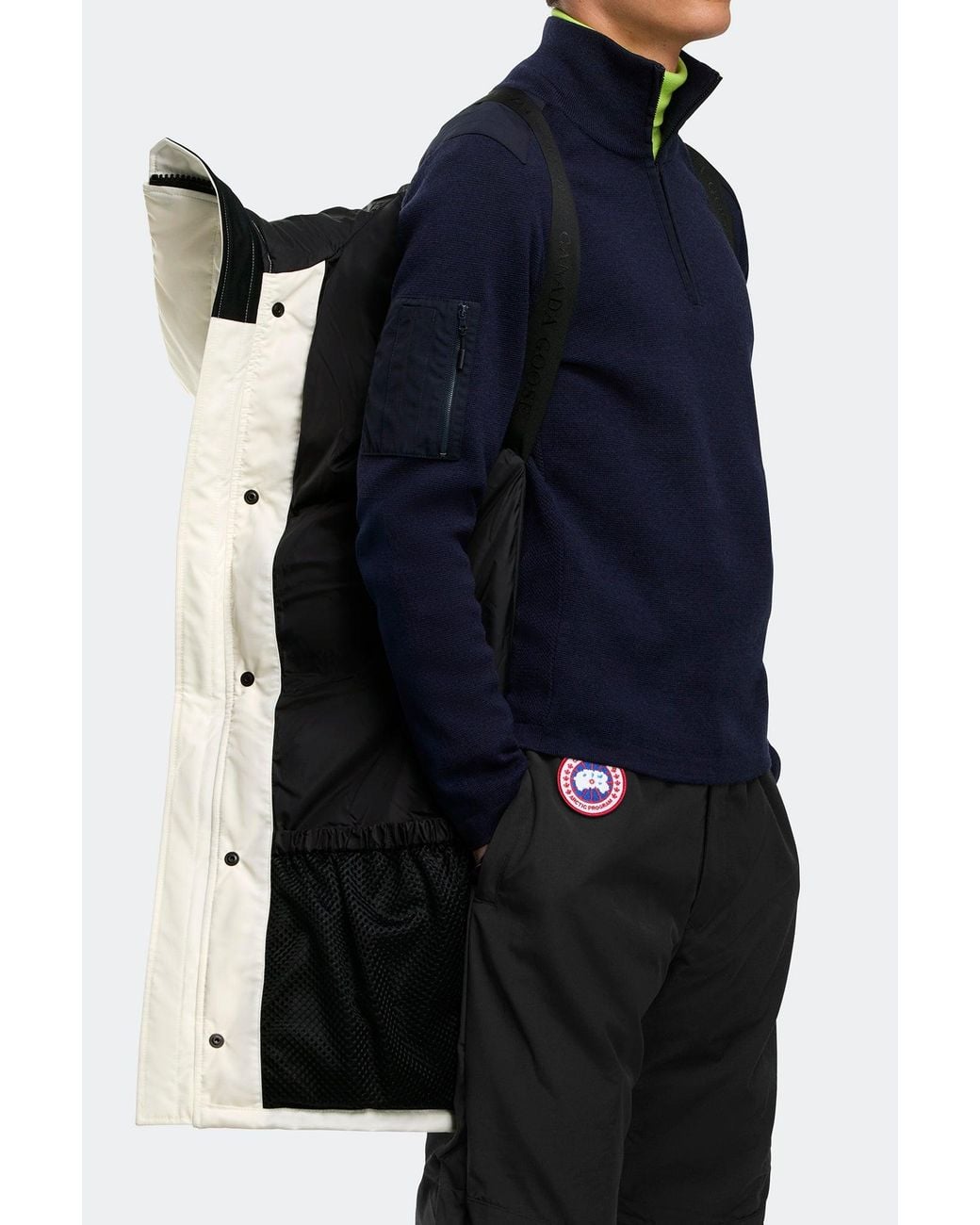 Canada Goose Black Langford Parka Disc for men