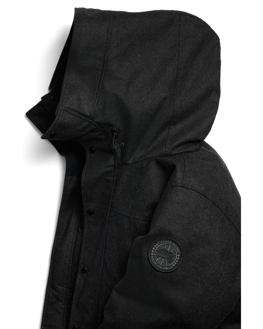 Canada Goose Black Langford Wool Parka for men