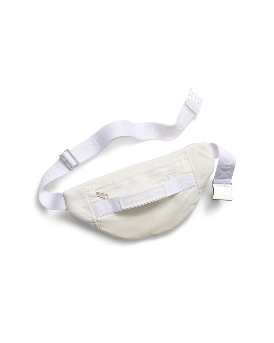 Canada Goose White Performance Satin Waist Pack