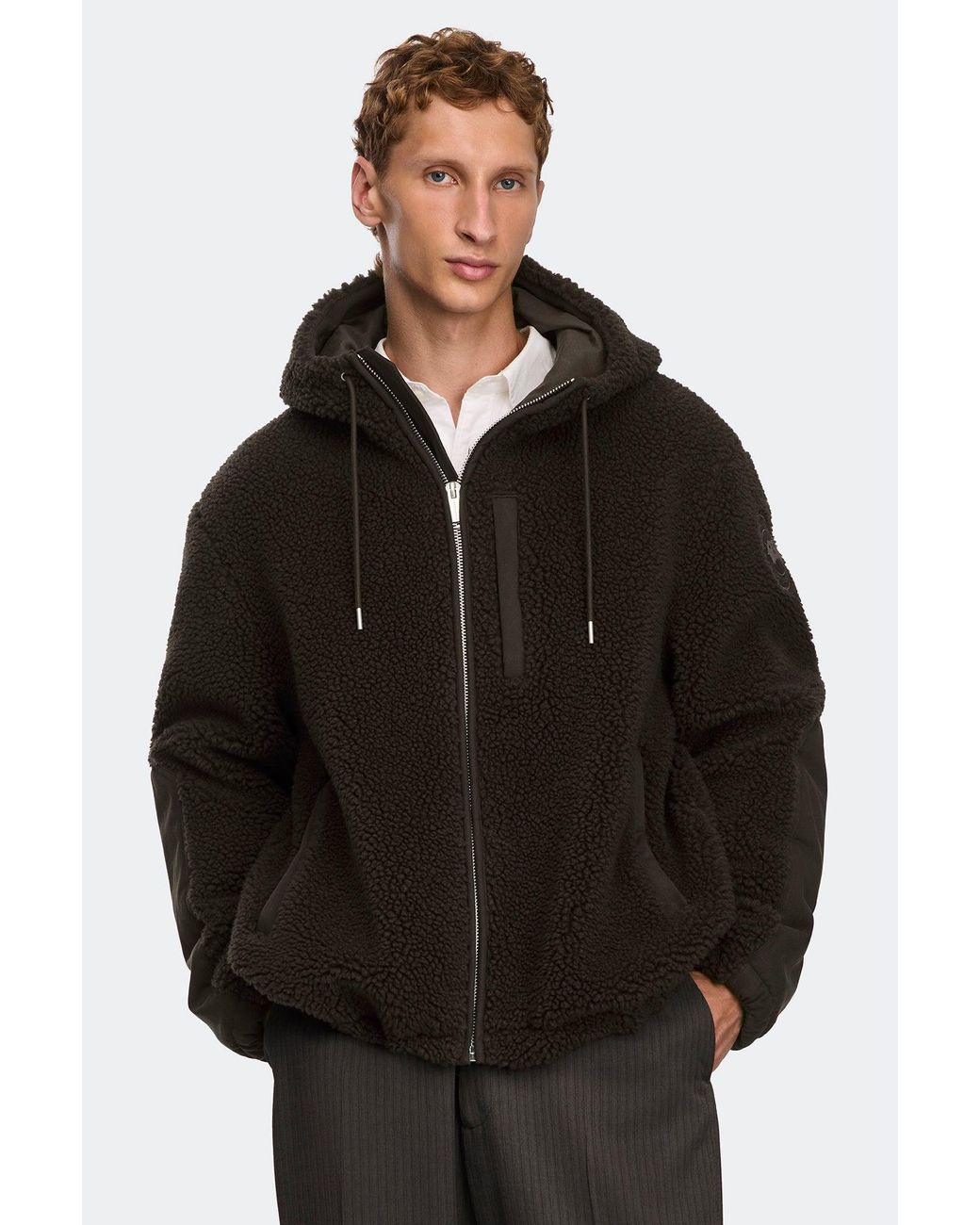 Canada Goose Black Harrier Full Zip Fleece Hoodie for men