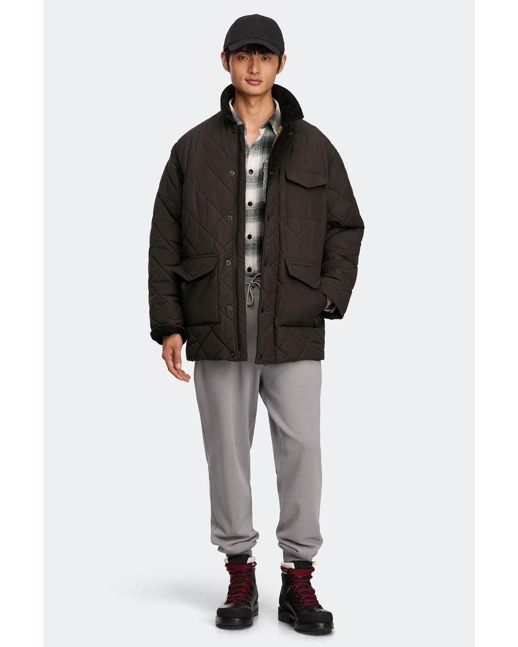 Canada Goose Black Terra Coat for men