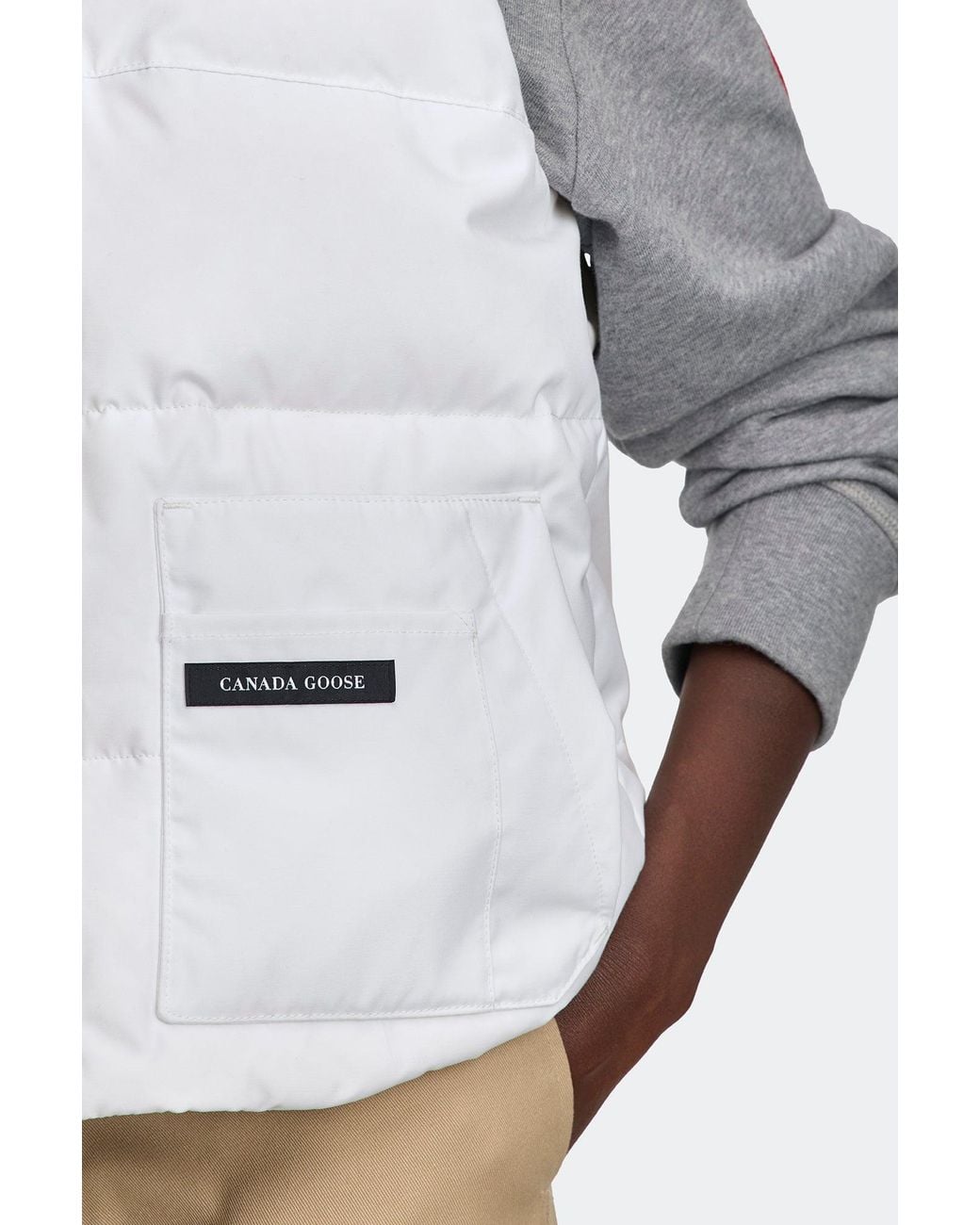 Canada Goose White Legacy Freestyle Vest Disc