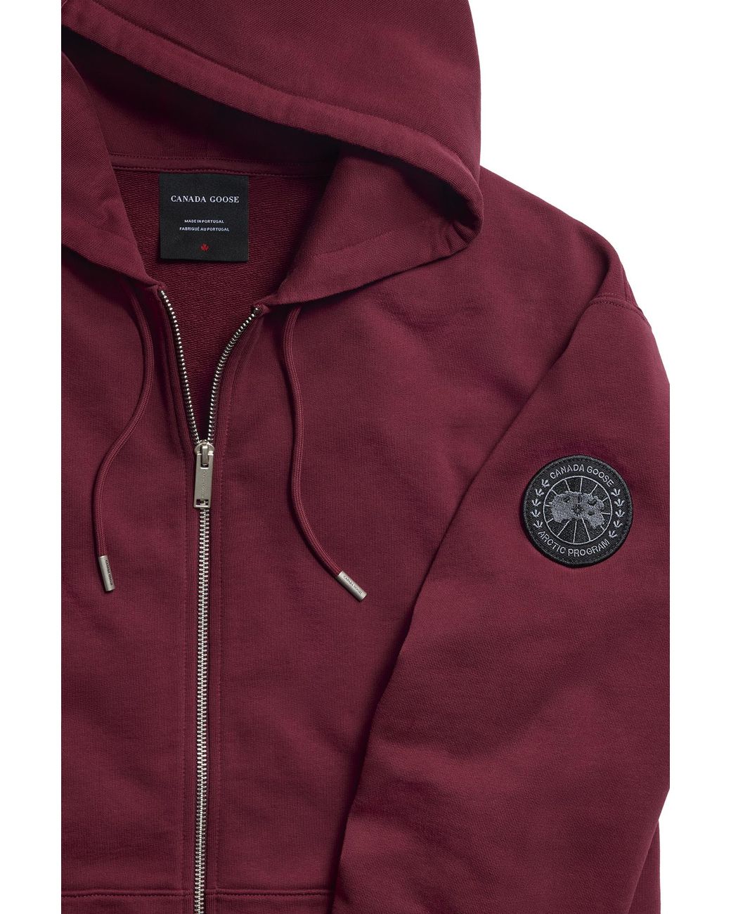 Canada Goose Red Loon Full Zip Hoodie Disc for men