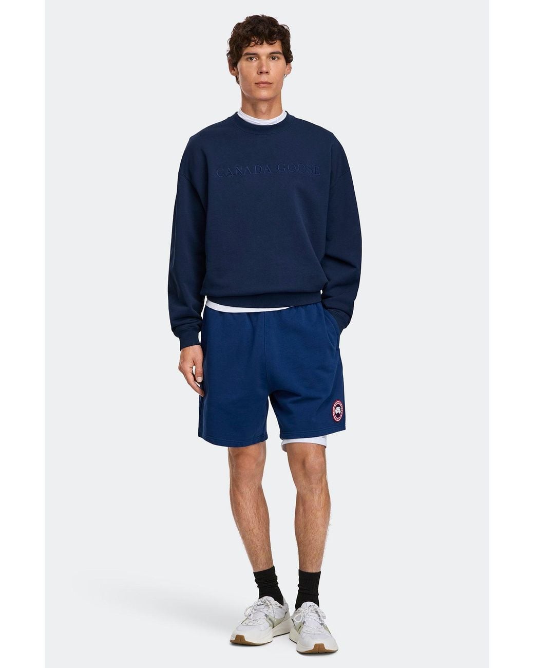 Canada Goose Blue Rove Embroidered Sweatshirt for men