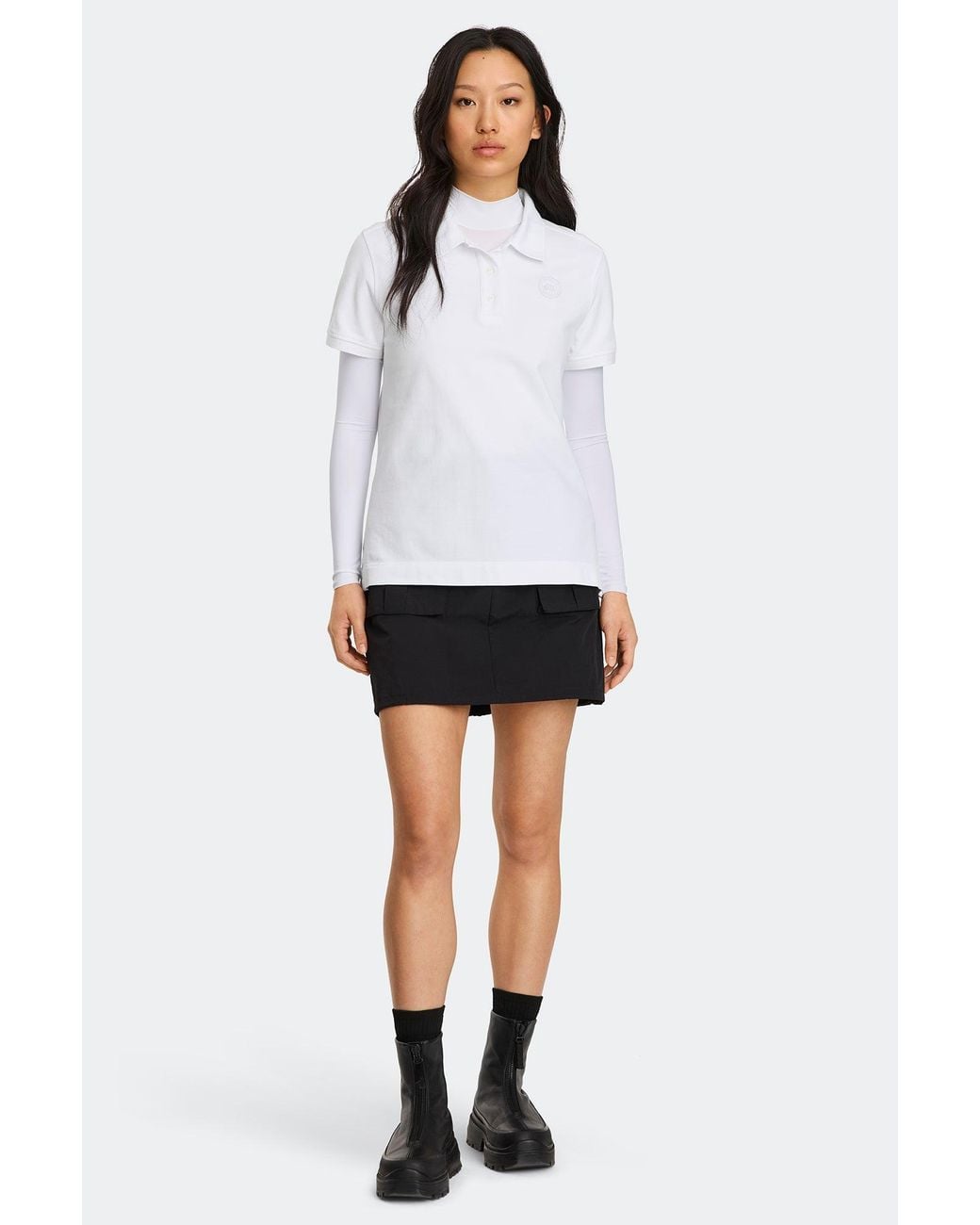 Canada Goose White Almira Polo