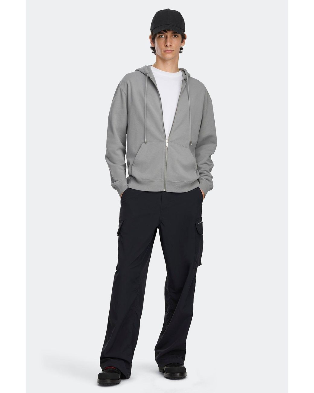Canada Goose Gray Loon Full Zip Hoodie Disc for men