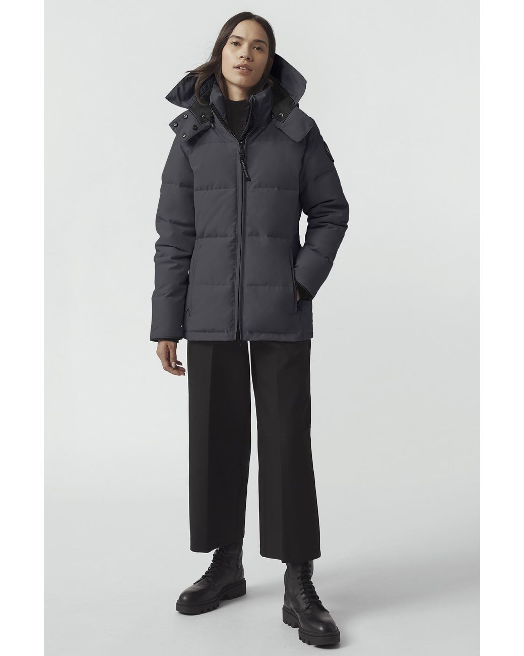 Canada Goose Chelsea Parka Black Label Heritage in Gray | Lyst