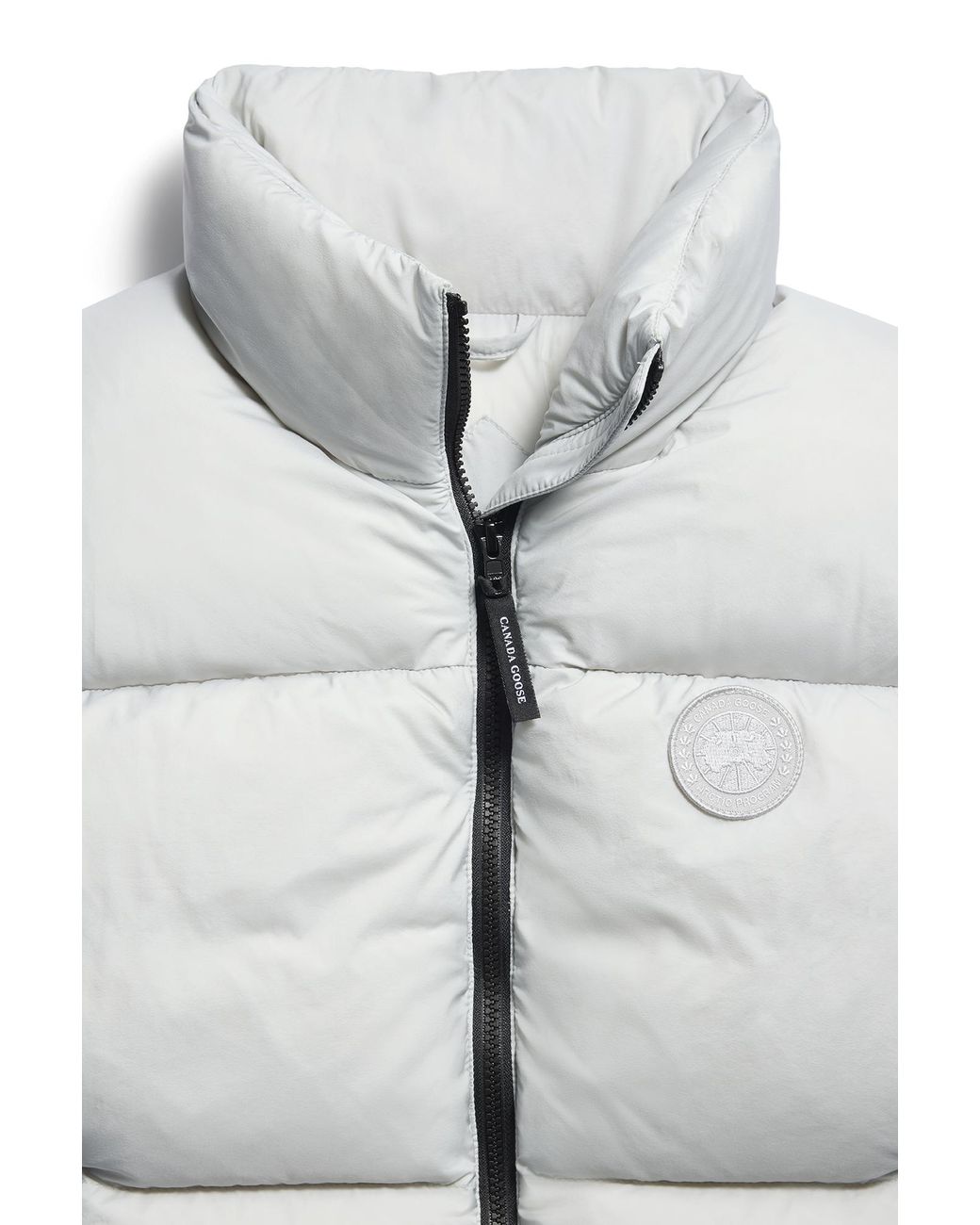 Canada Goose Gray Fallon Puffer Vest Tonal Disc