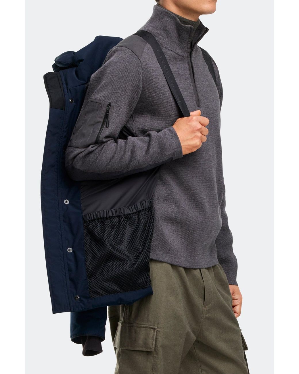 Canada Goose Blue Wyndham Parka for men