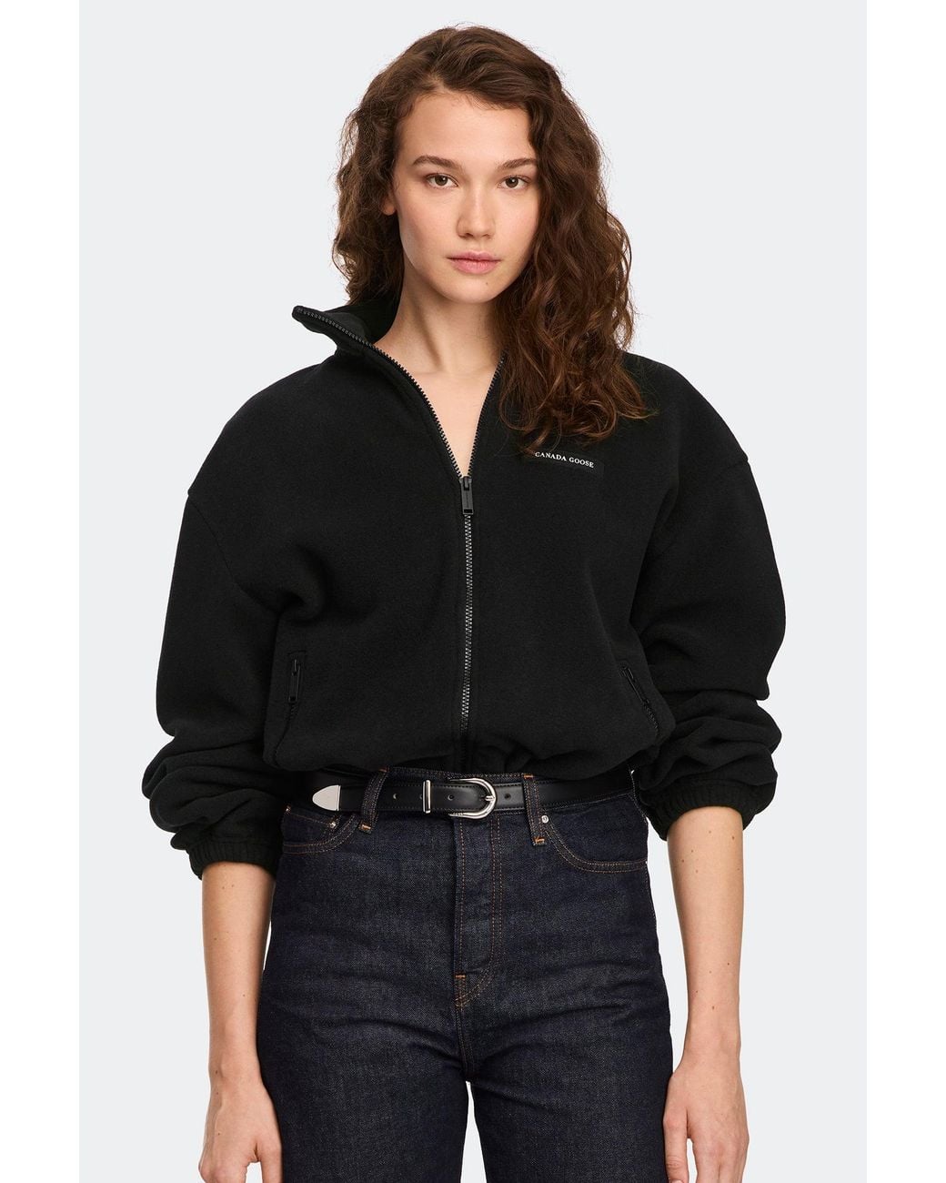 Canada Goose Black Tayen Fleece Jacket