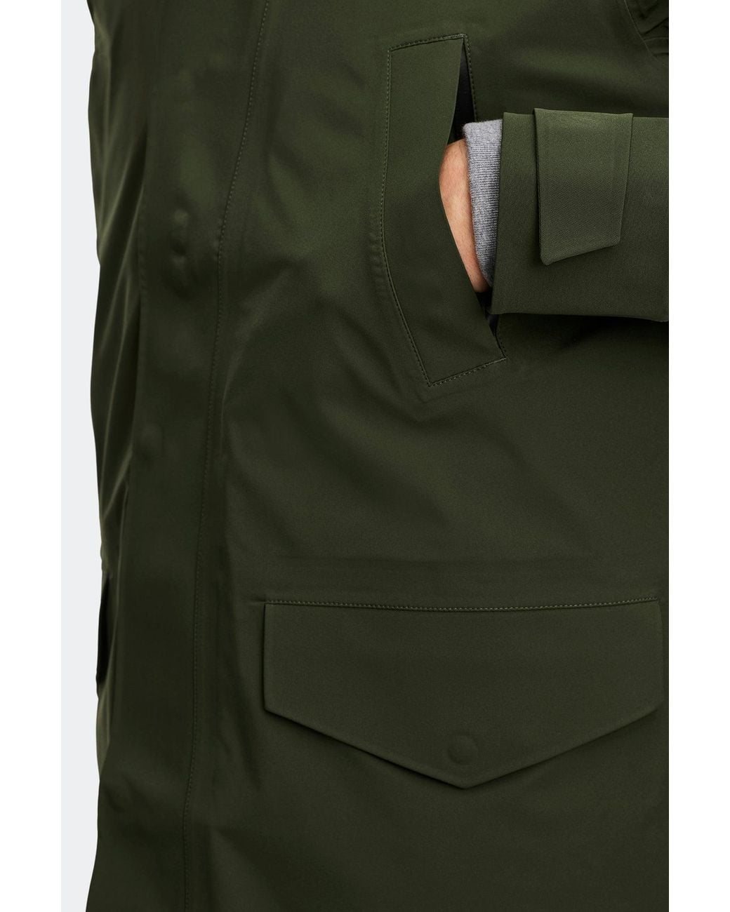 Canada Goose Green Barclay Rain Jacket Disc for men