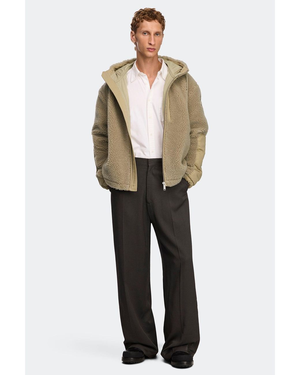 Canada Goose Natural Harrier Full Zip Fleece Hoodie for men