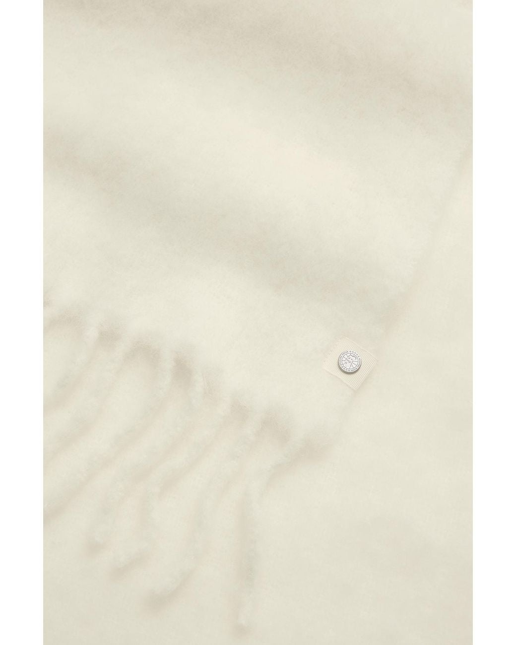 Canada Goose White Alpaca Scarf