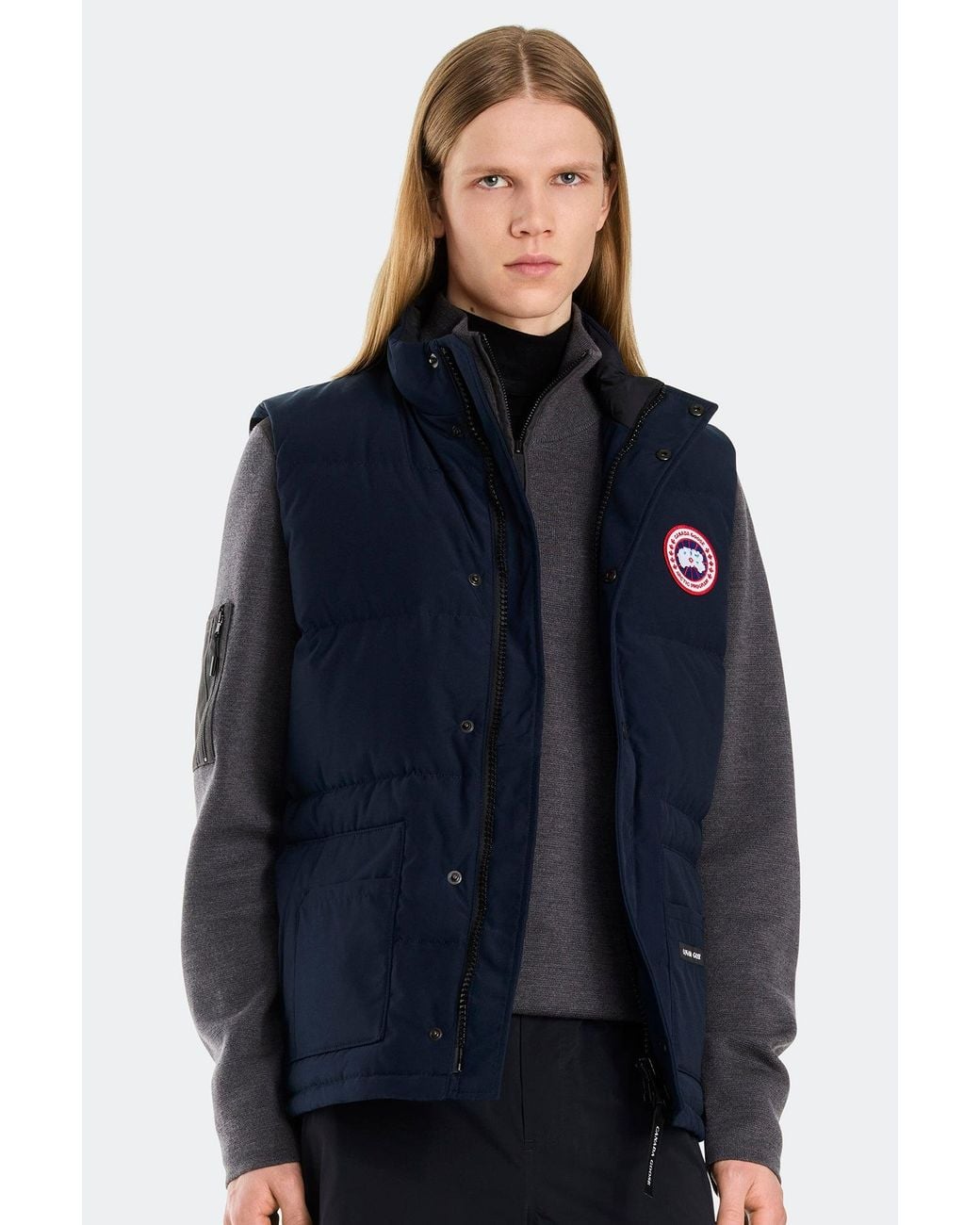 Canada Goose Blue Freestyle Crew Vest for men