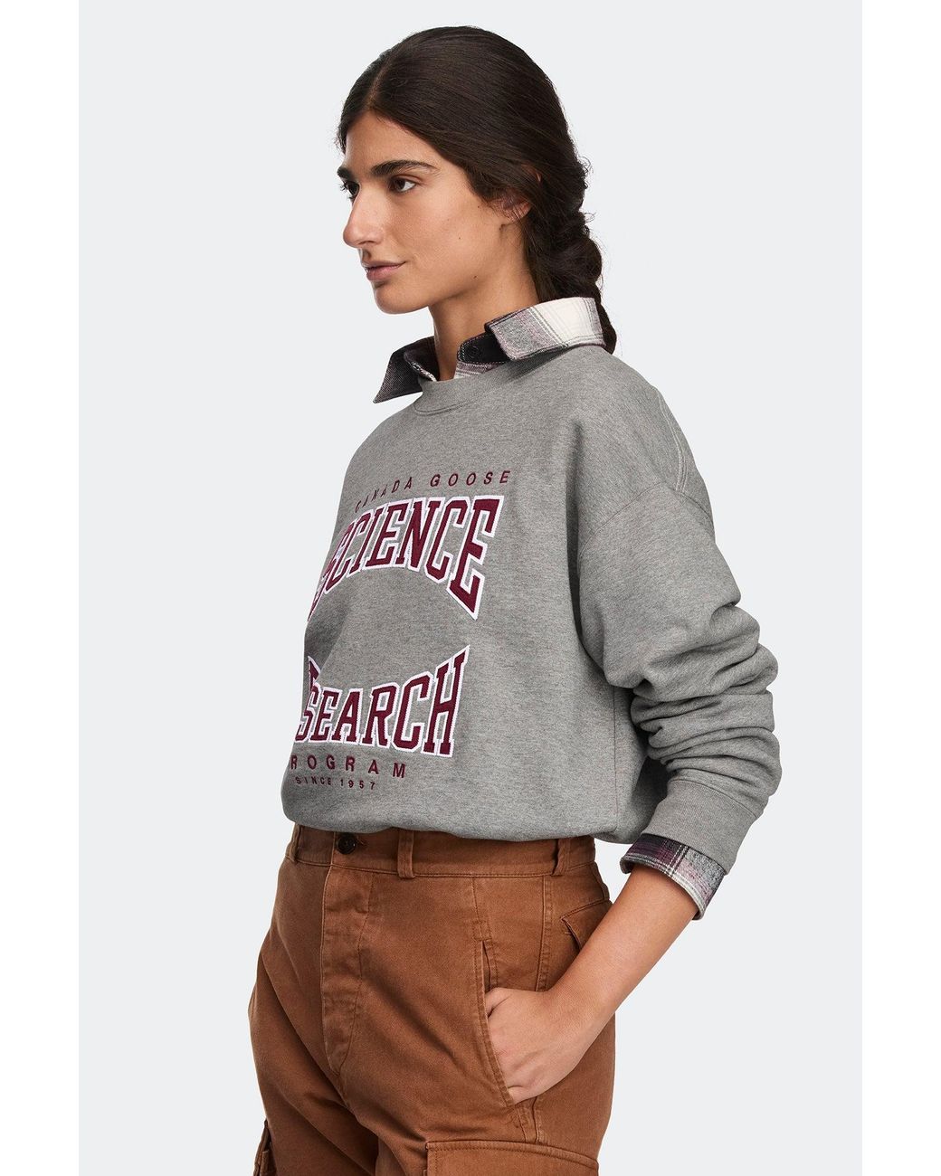 Canada Goose Gray Wander Science Research Sweatshirt