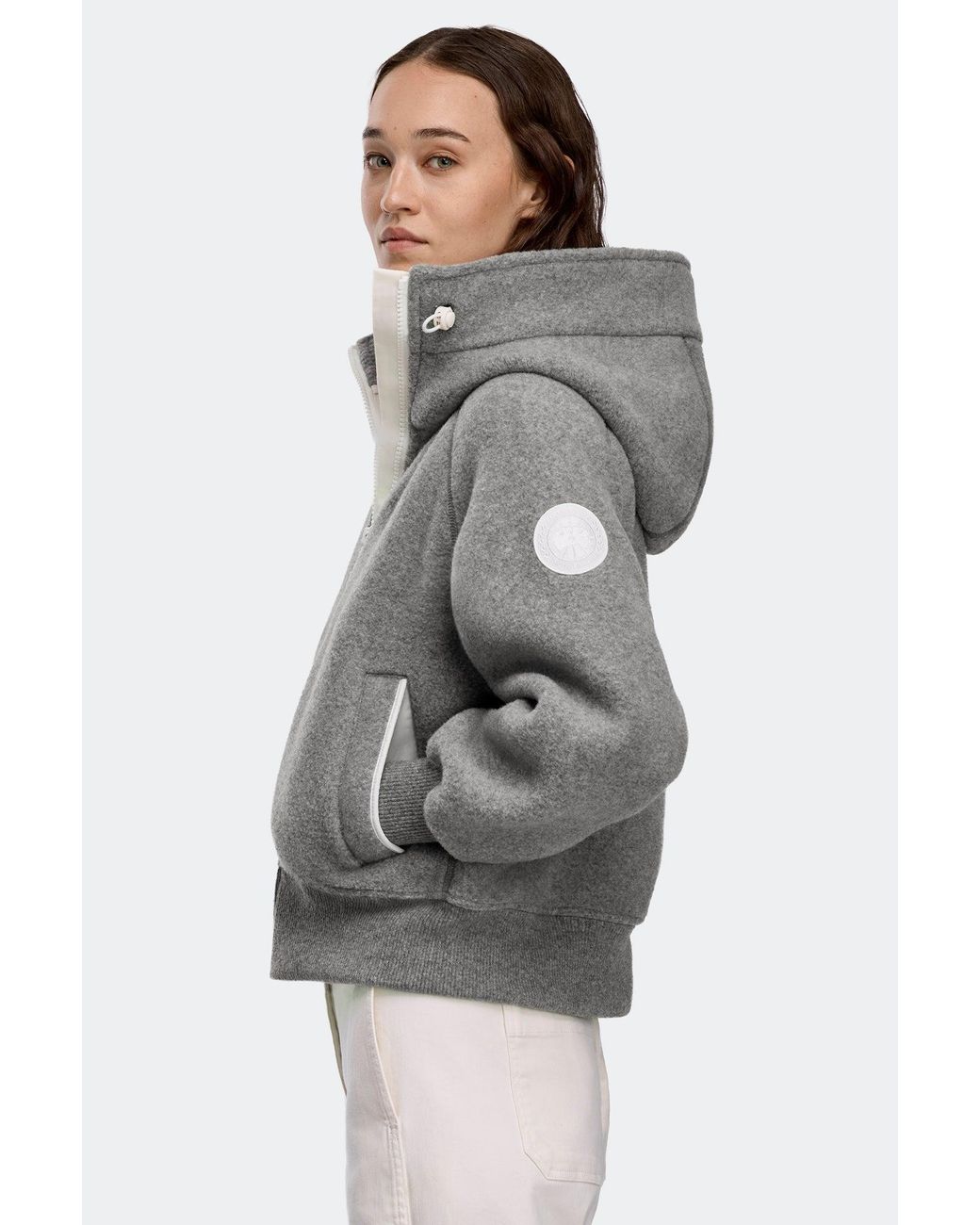 Canada Goose Gray Chilliwack Fleece Bomber Disc