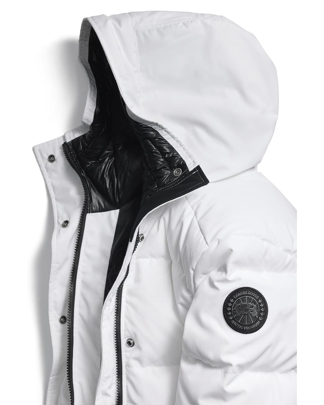 Canada Goose White Louise Parka Disc